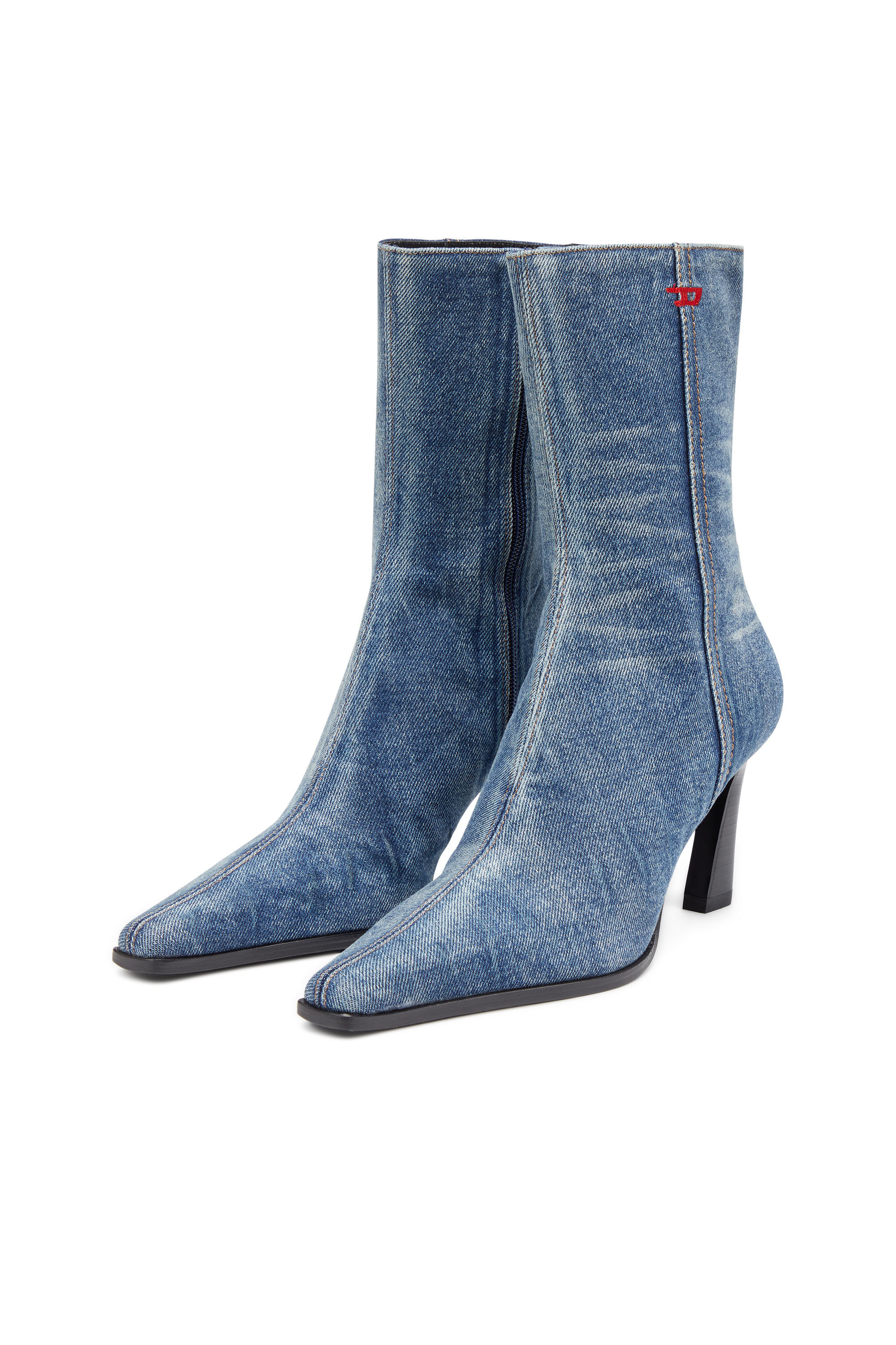 Denim ankle sale boots uk