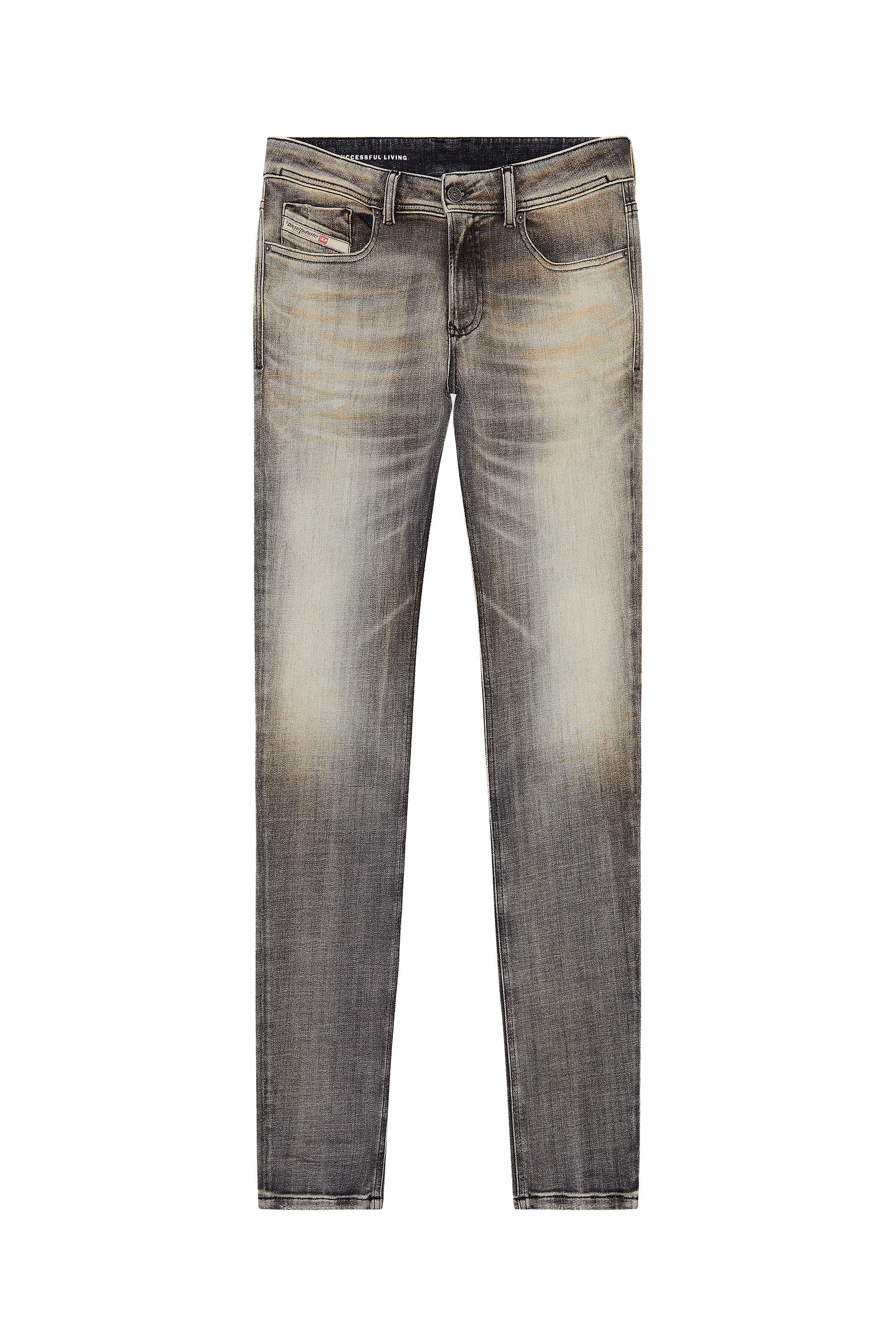 Men s Skinny Jeans Light grey Diesel 1979 Sleenker