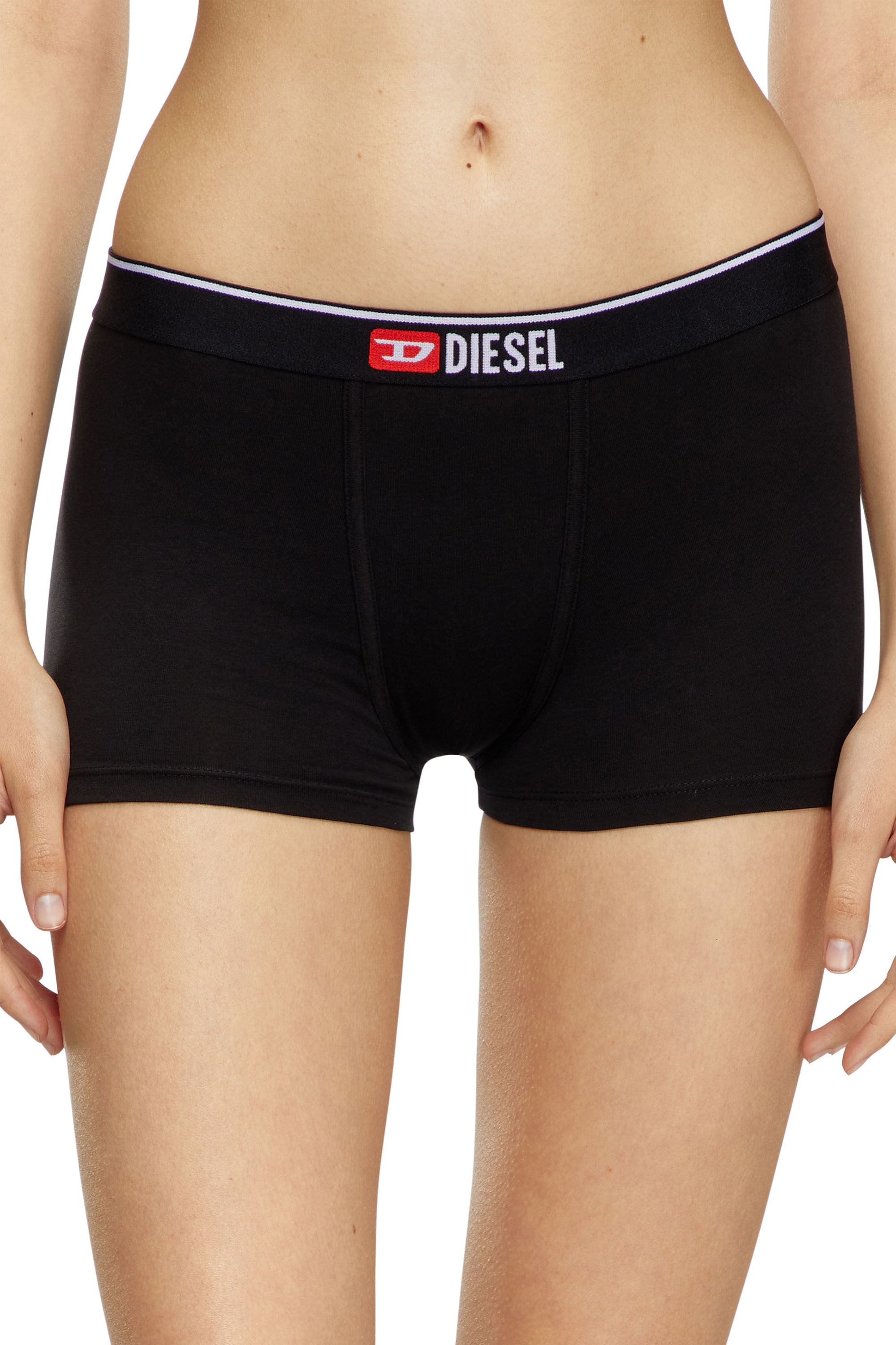 Diesel - UFPN-MYAS-TWOPACK, Woman Two-pack of plain boxer briefs in Multicolor - Image 3