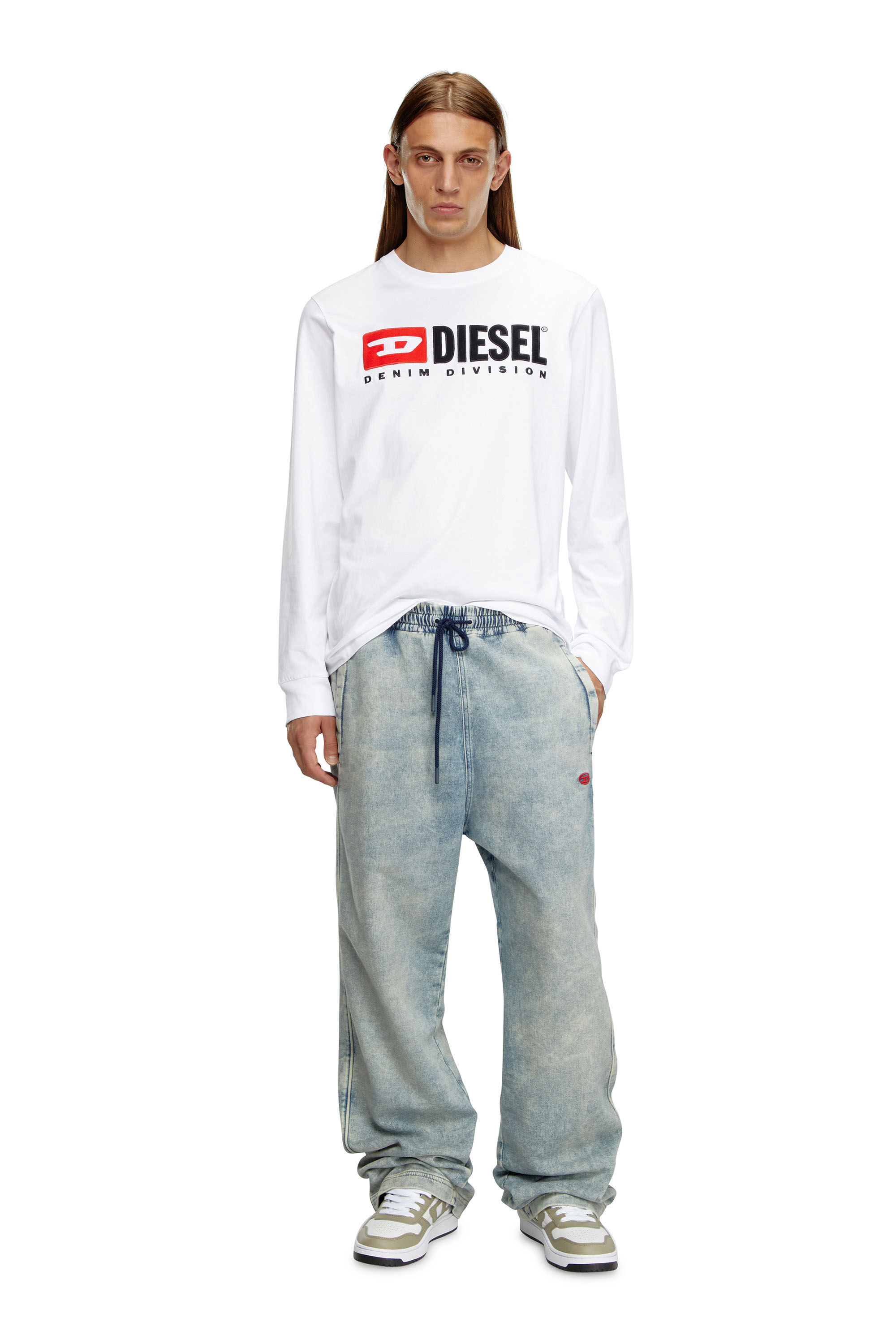 Men's S-Ukiyo-High-top sneakers in leather | Multicolor | Diesel