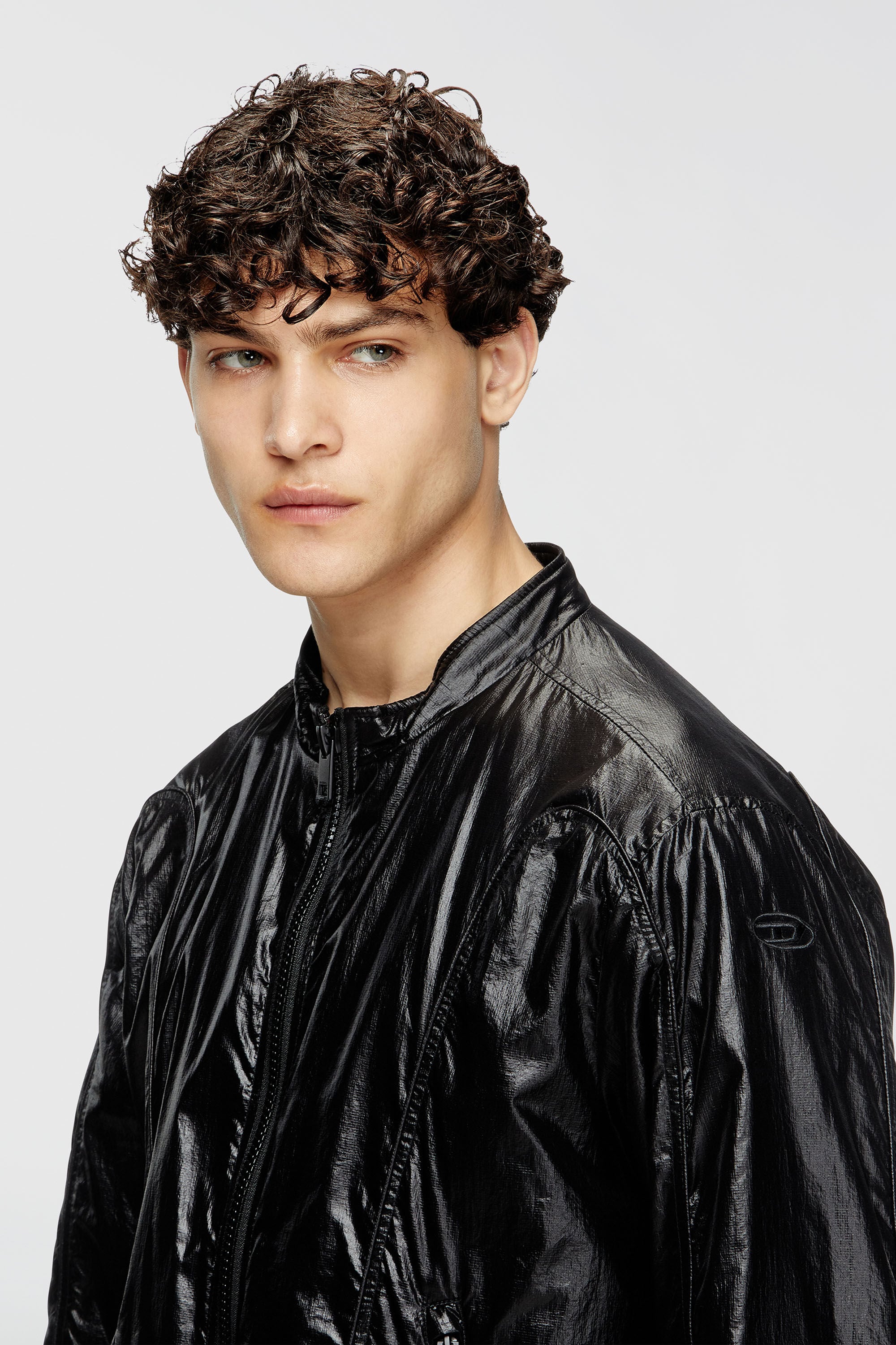 DIESEL J-CLAYS 短丈　ナイロンジャケット J-CLAYS Man Rain Jacket | Black | Diesel