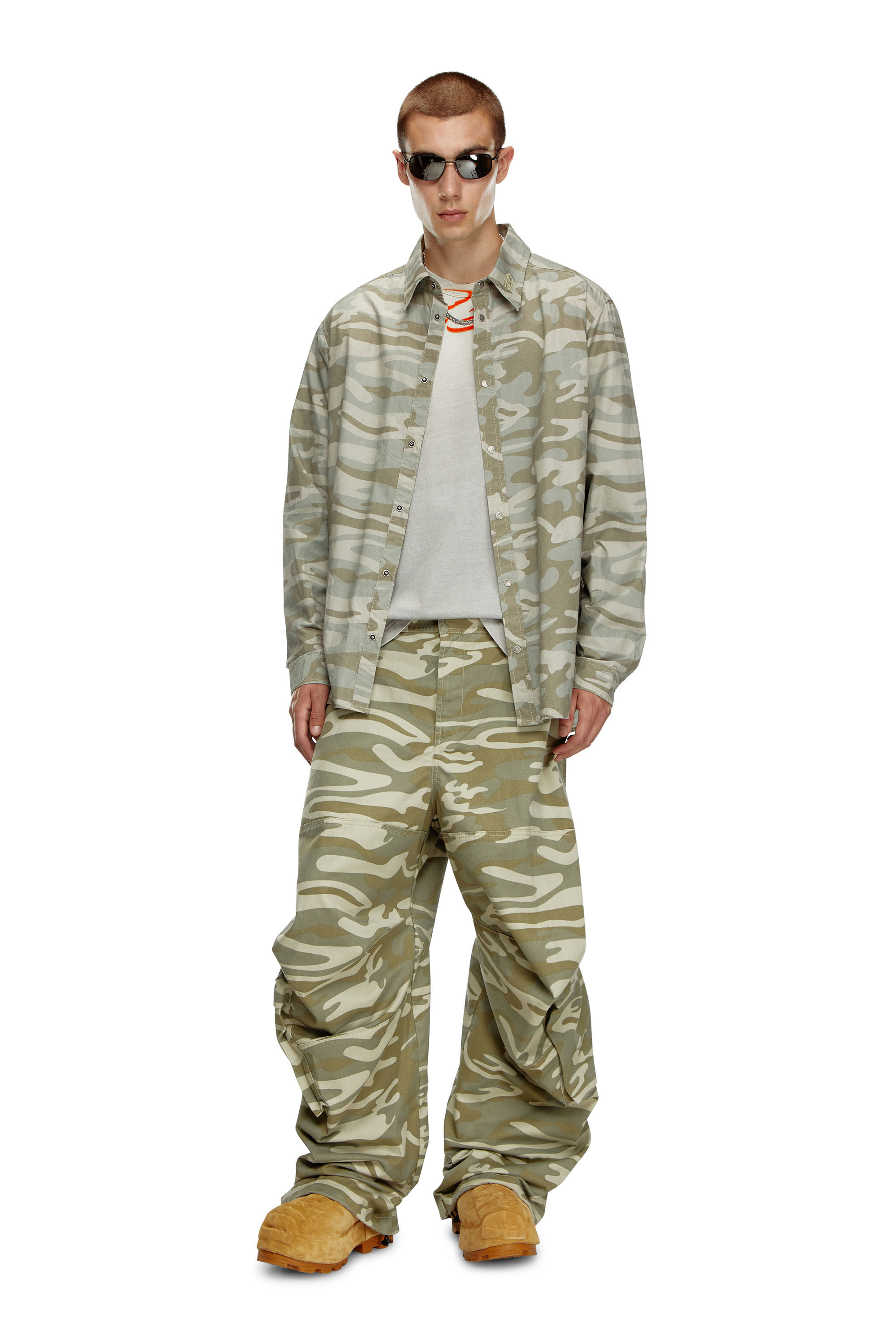 Khaki camouflage pants on sale