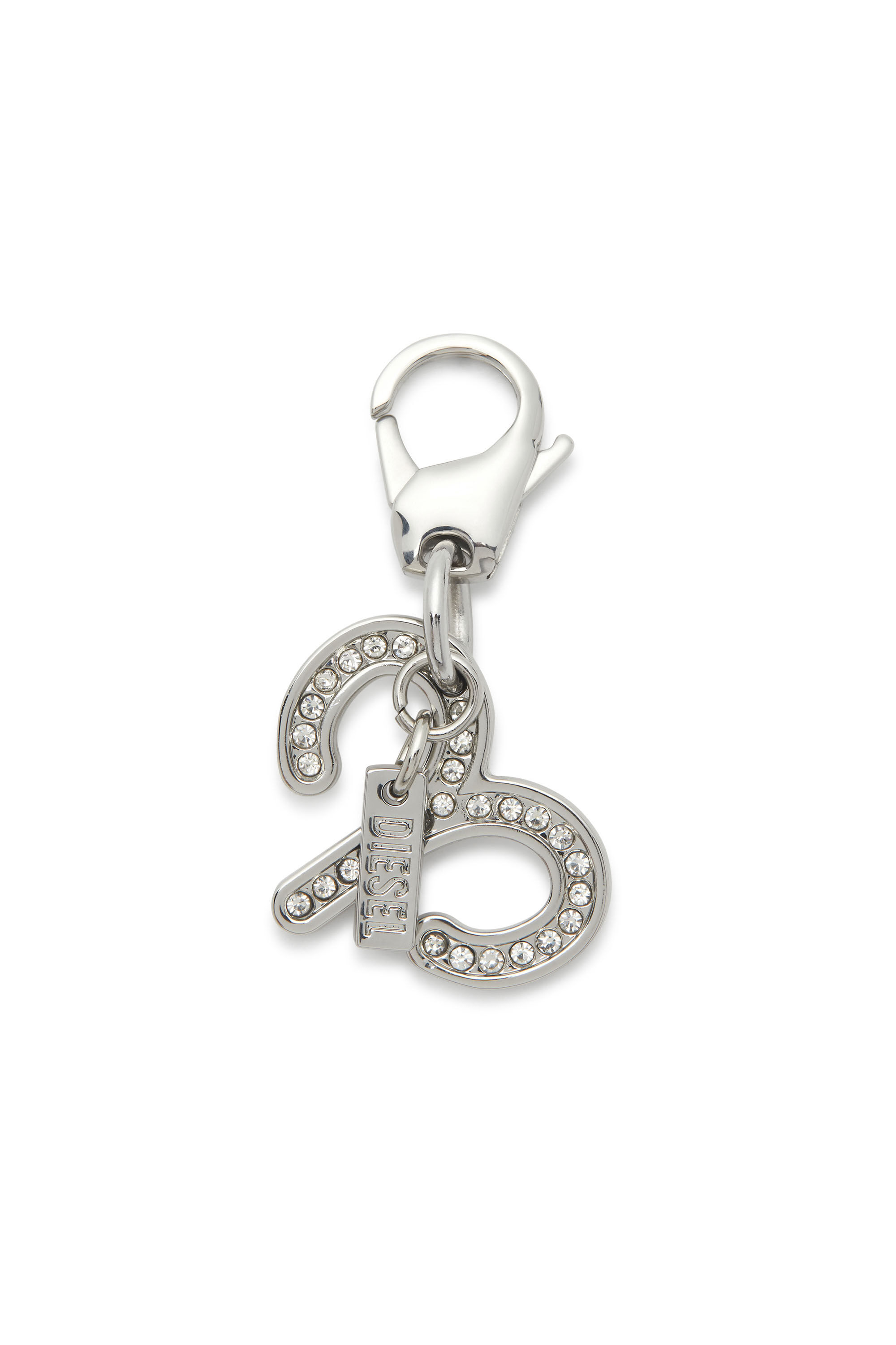 Diesel - CHARM ARIES, Unisex's Metal Aries charm with rhinestones in Silver - 1