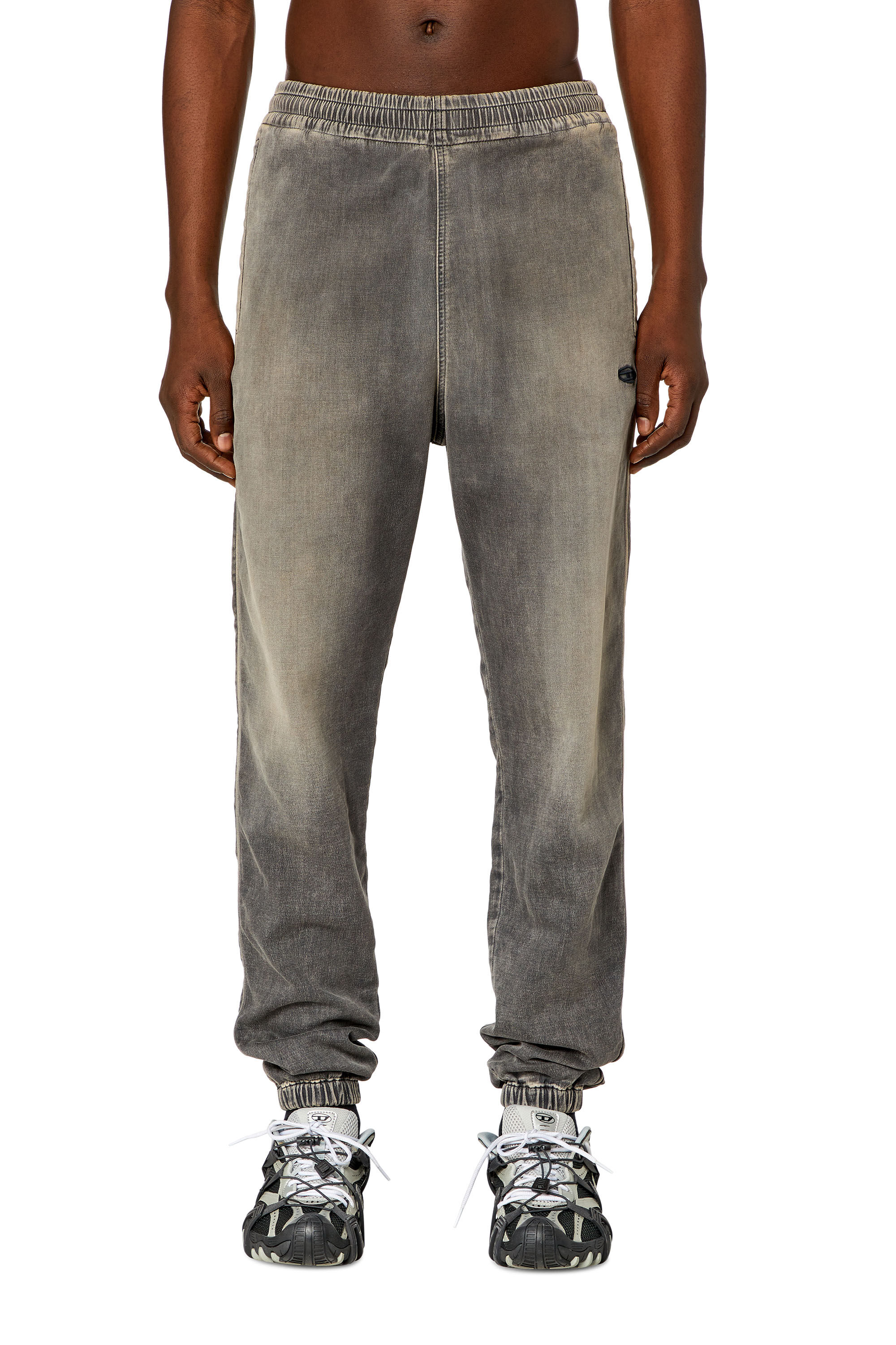 Men s Tapered Jeans Grey Diesel D Lab Track Denim