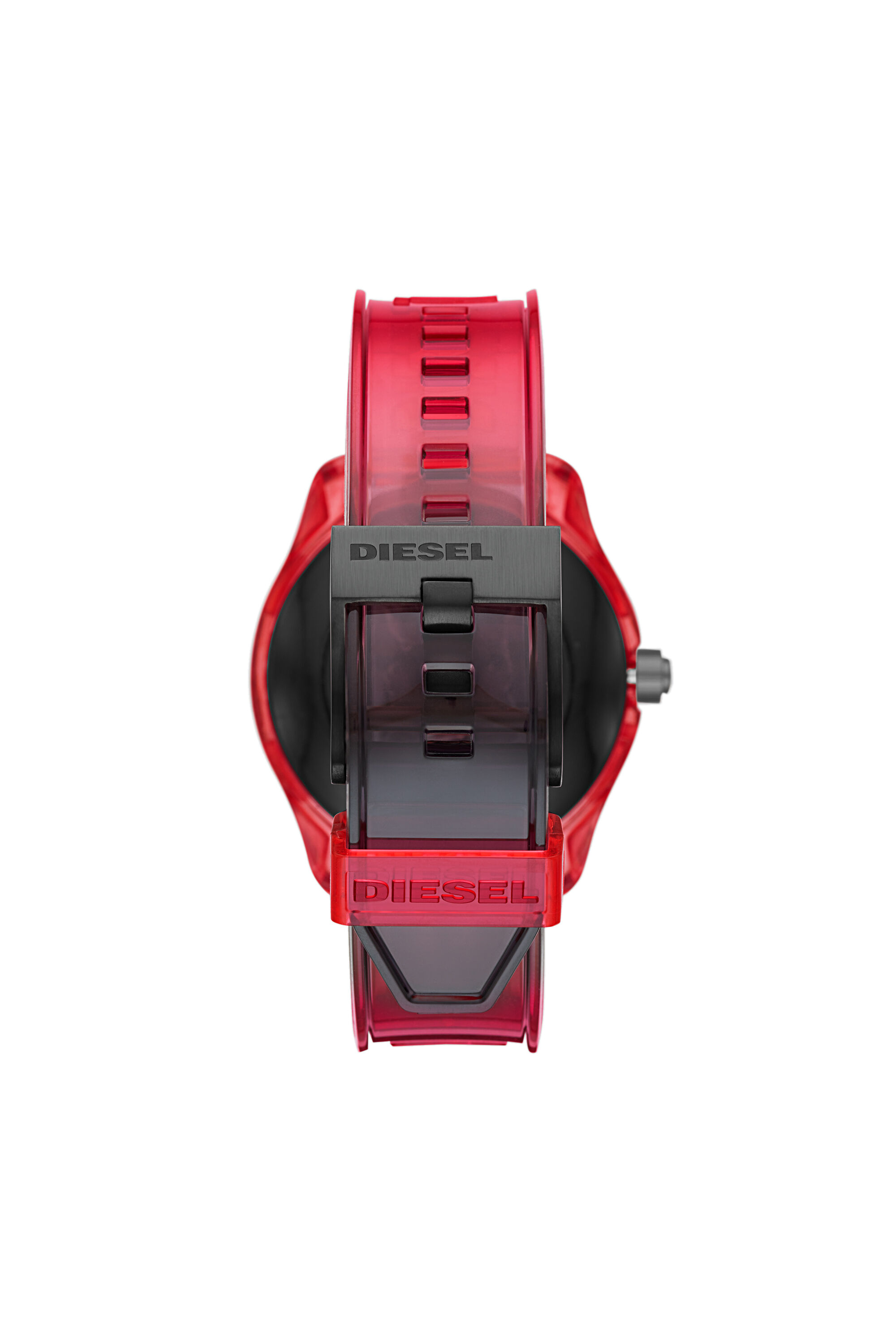 Men's Diesel On Fadelite Smartwatch - Red Transparent | Diesel