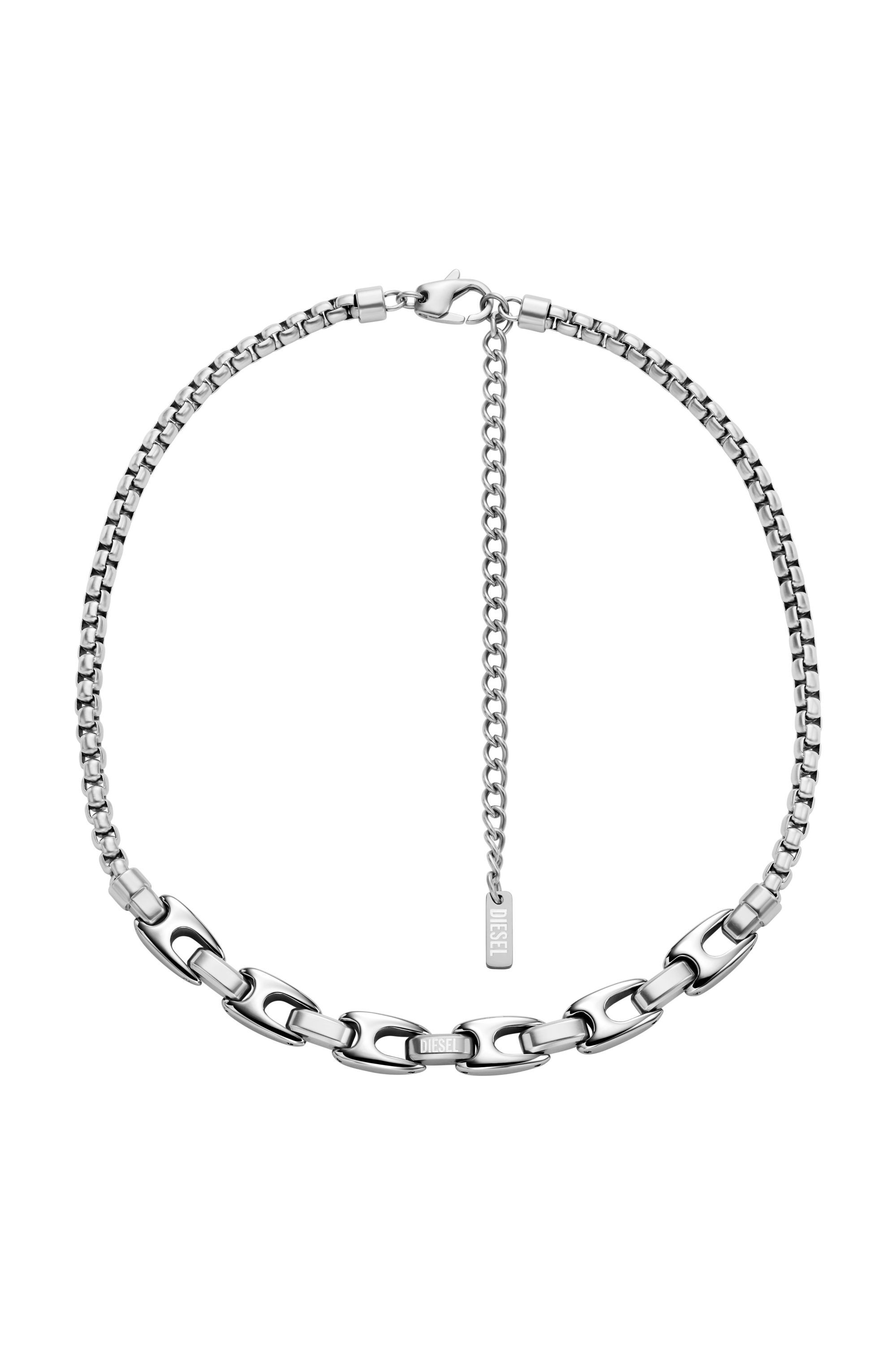 Women's Stainless steel chain necklace | Silver | Diesel