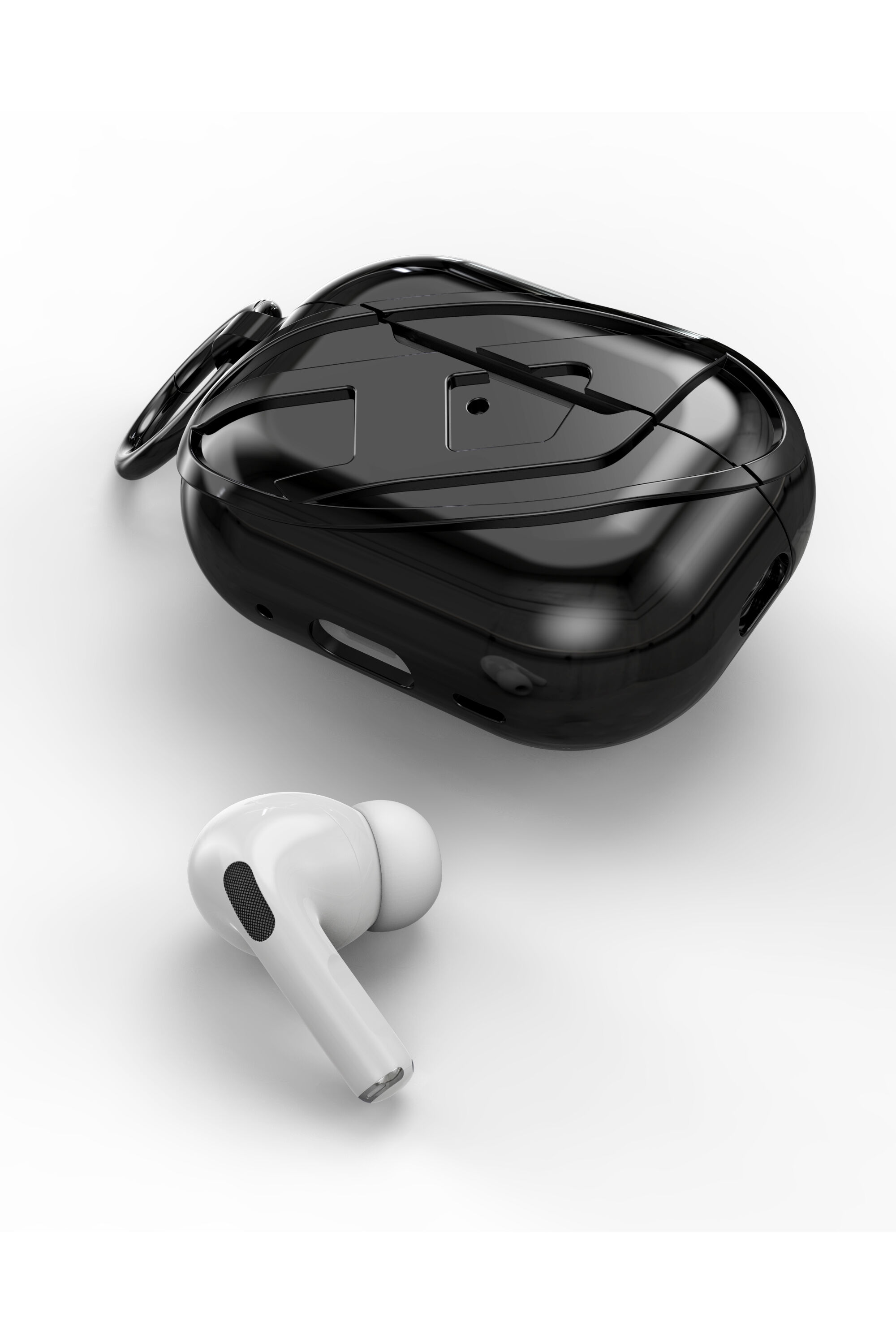 イヤホン DIESEL Oval D Apple AirPods Pro 2 Case Women's Airpods Case Airpods Pro / Pro 2 | Black | Diesel
