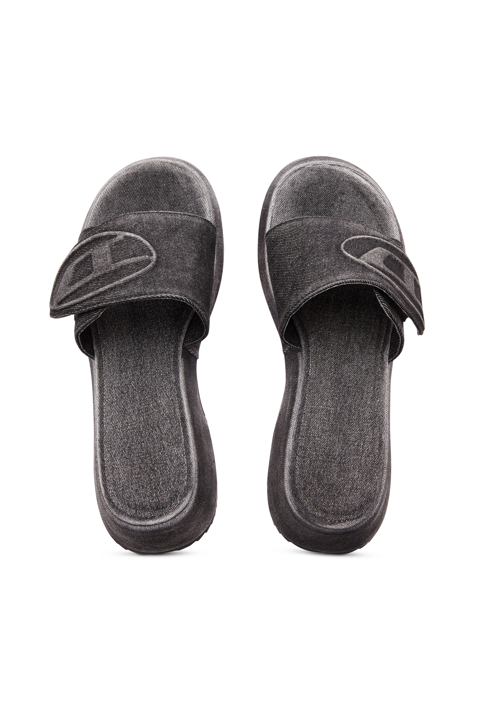 DIESEL☆SA-OVAL D PF W ロゴ デニム サンダル DIESEL (ディーゼル) オーバルD ウォッシュドデニム サンダル SA