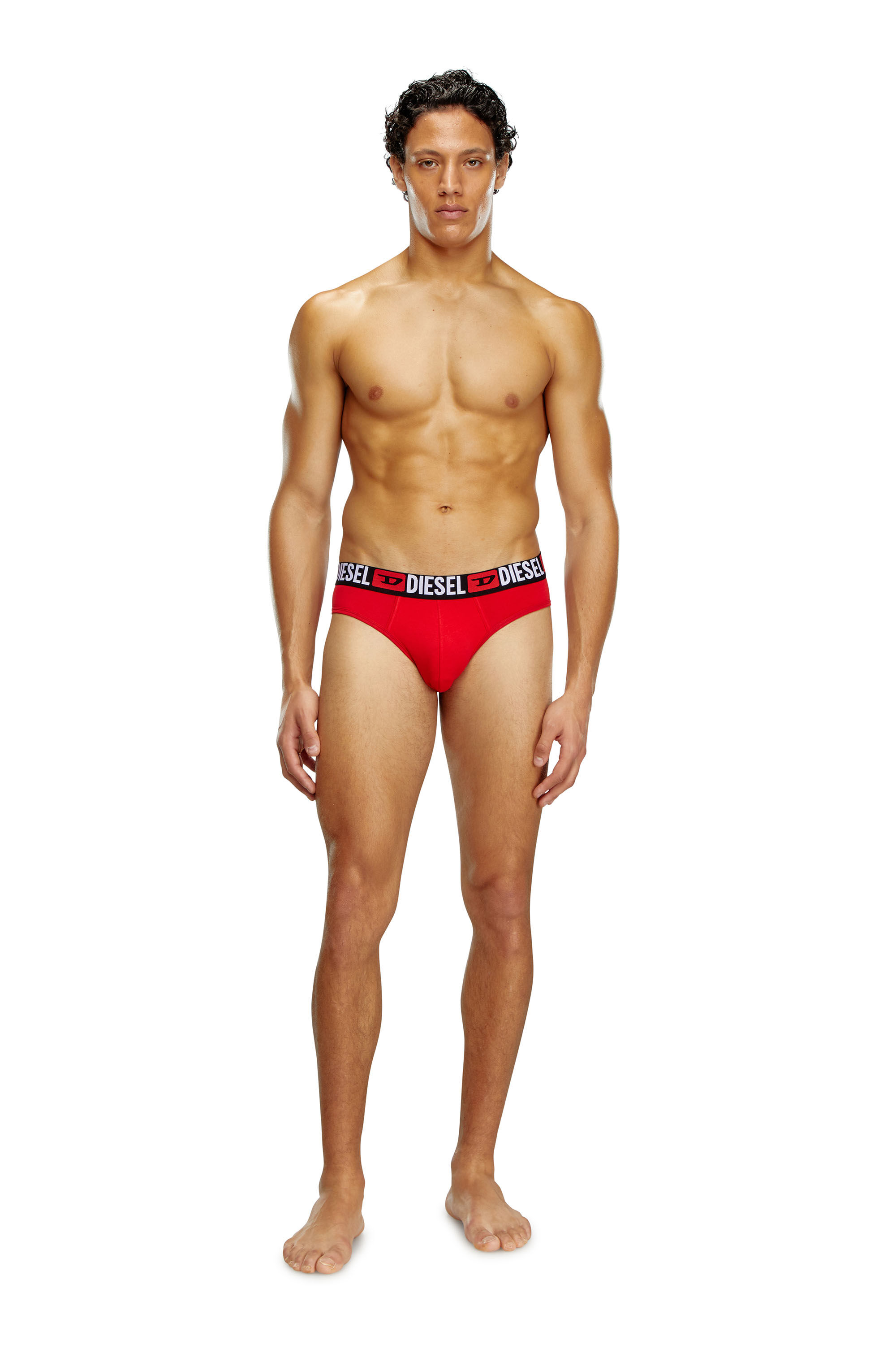 Men Three pack of solid colour briefs Diesel
