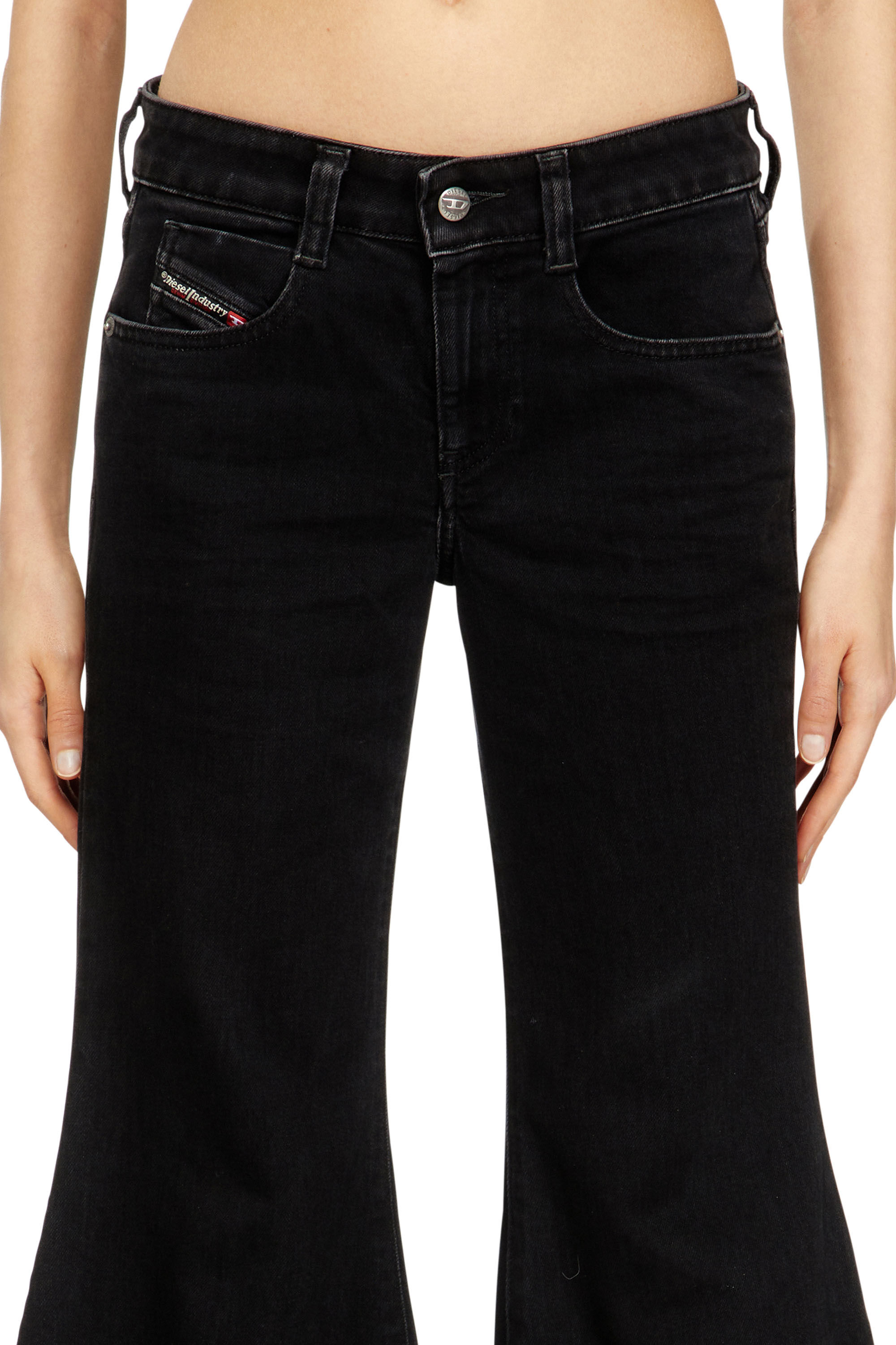 Women's Flare Jeans | Black/Dark grey | Diesel 1970 D-Bleess