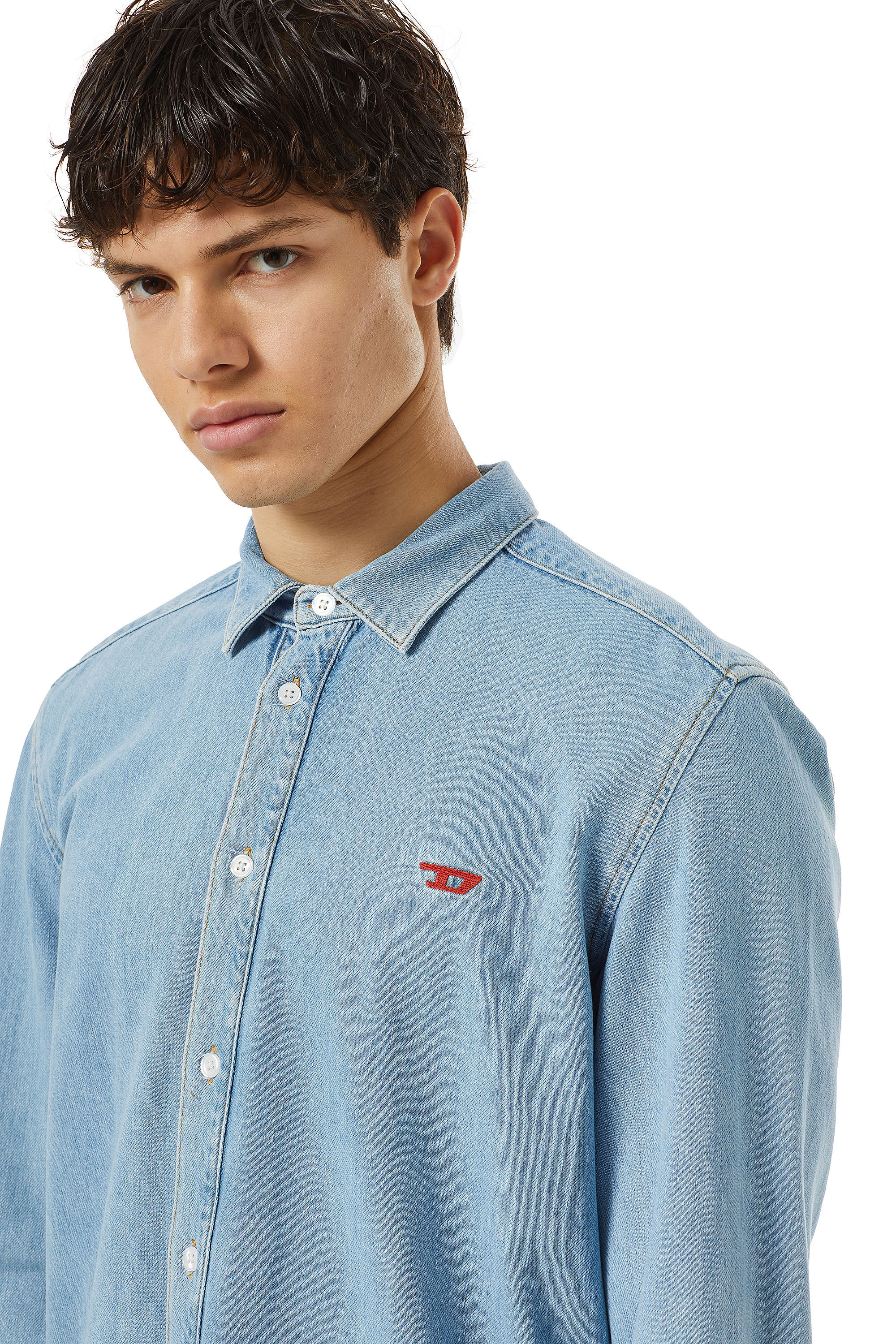 diesel blue shirt