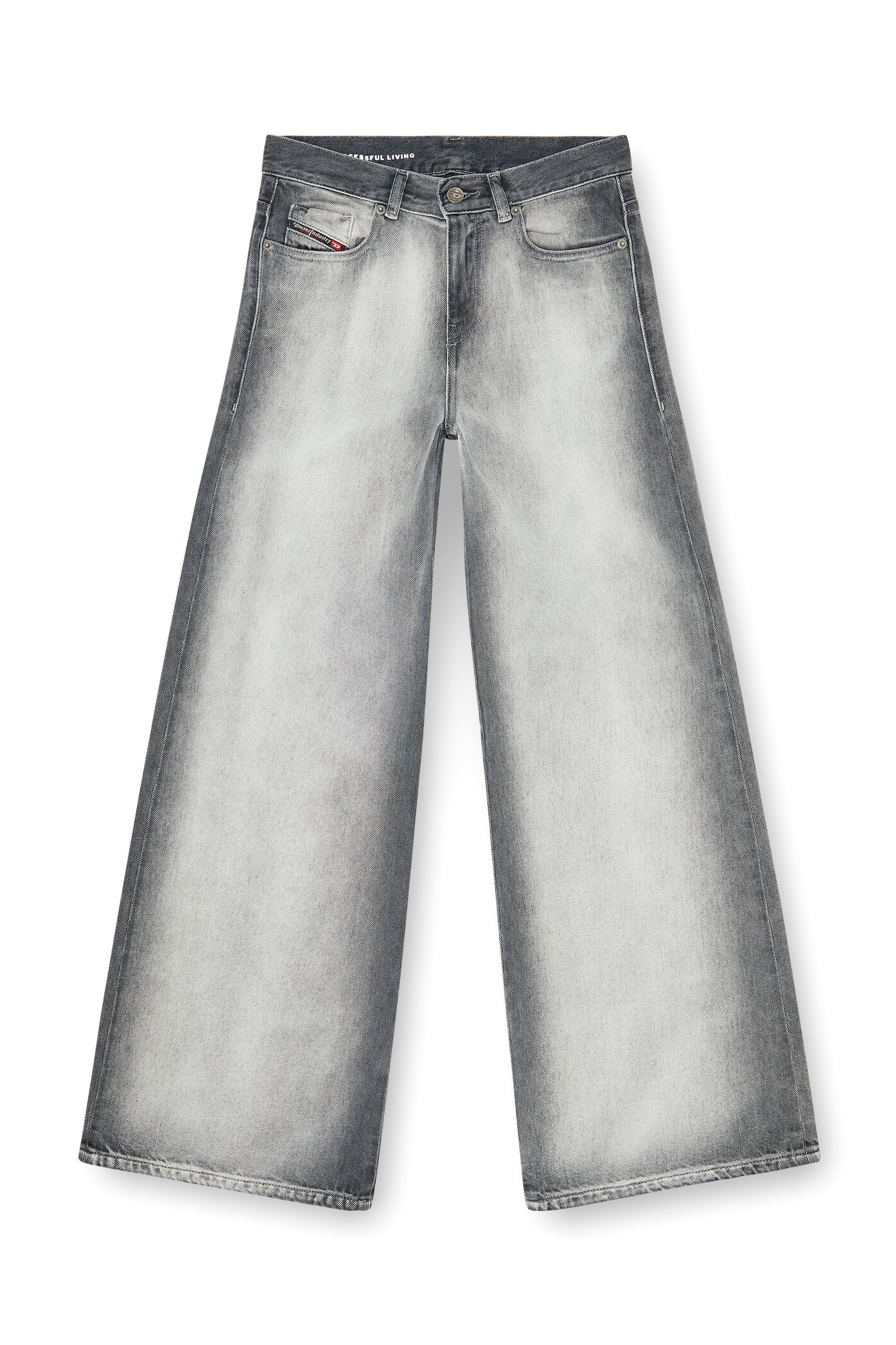 Diesel - Woman's Flare Jeans 1978 D-Akemi 09P28, Light Grey - 2