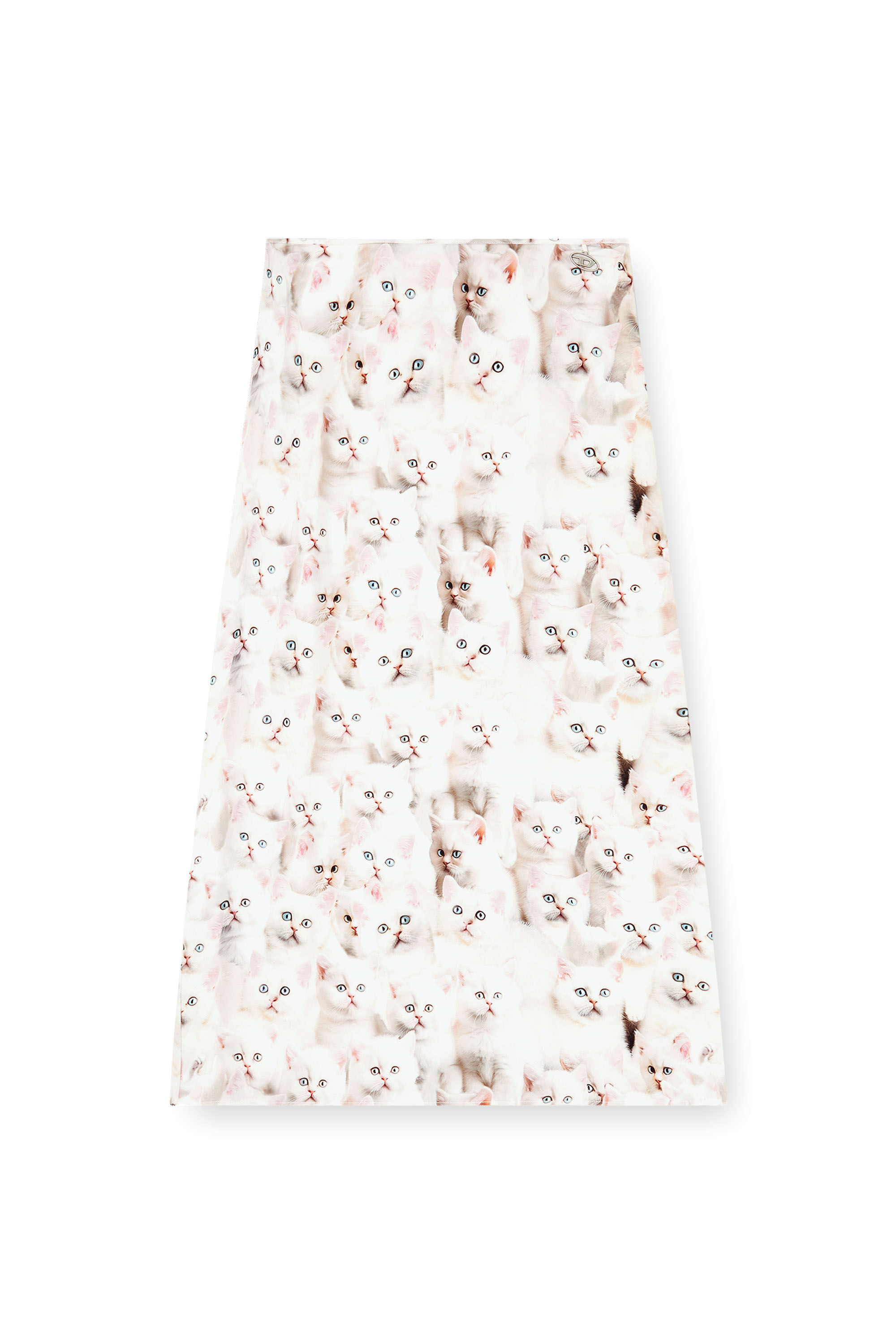 Diesel - O-RCHID-R1, Woman's Midi skirt in viscose with all-over print in null - 2