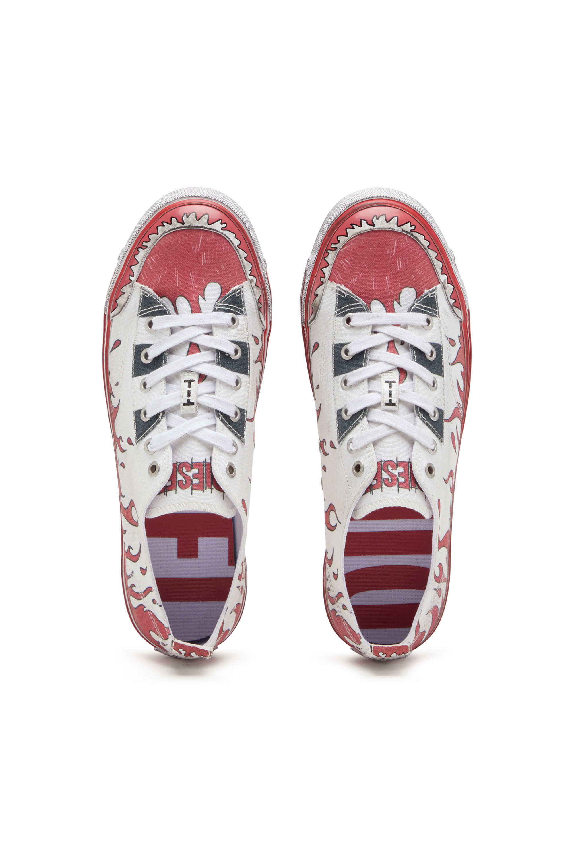 Diesel - S-ATHOS LOW, White/Red - Image 4