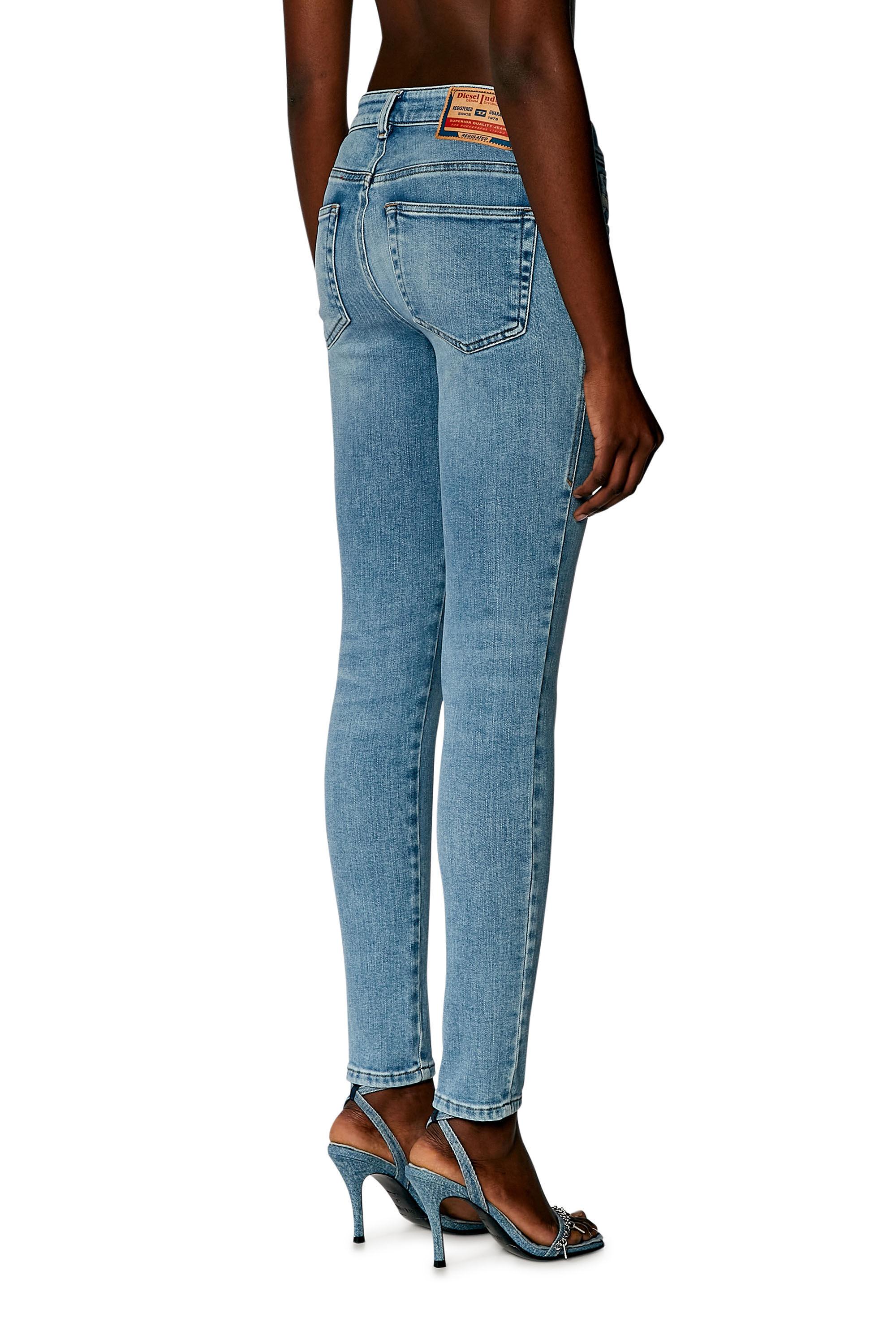 Women's Super skinny Jeans | Light blue | Diesel 2017 Slandy