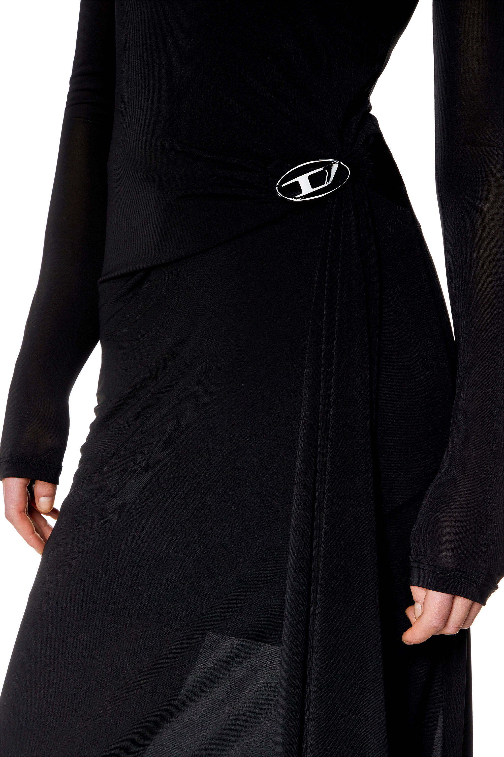 Black maxi turtleneck dress shop