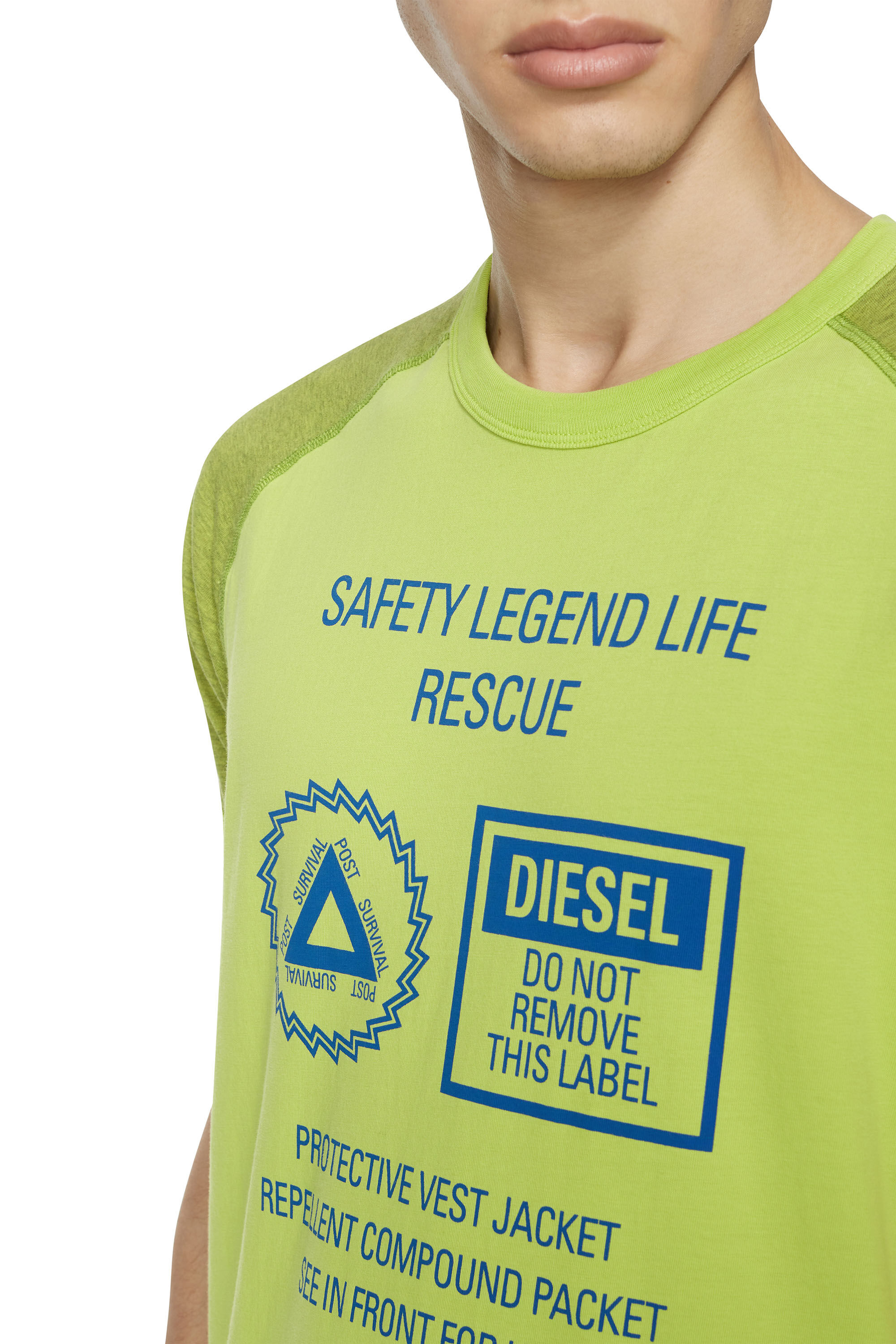 Diesel - T-DIEGLAN, Green Fluo - Image 6