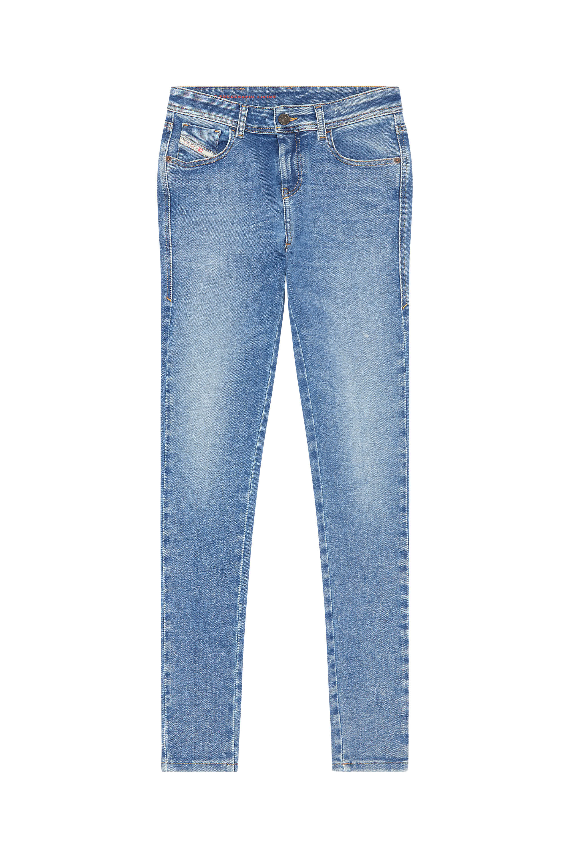 2017 SLANDY Woman Super skinny Medium blue Jeans Diesel