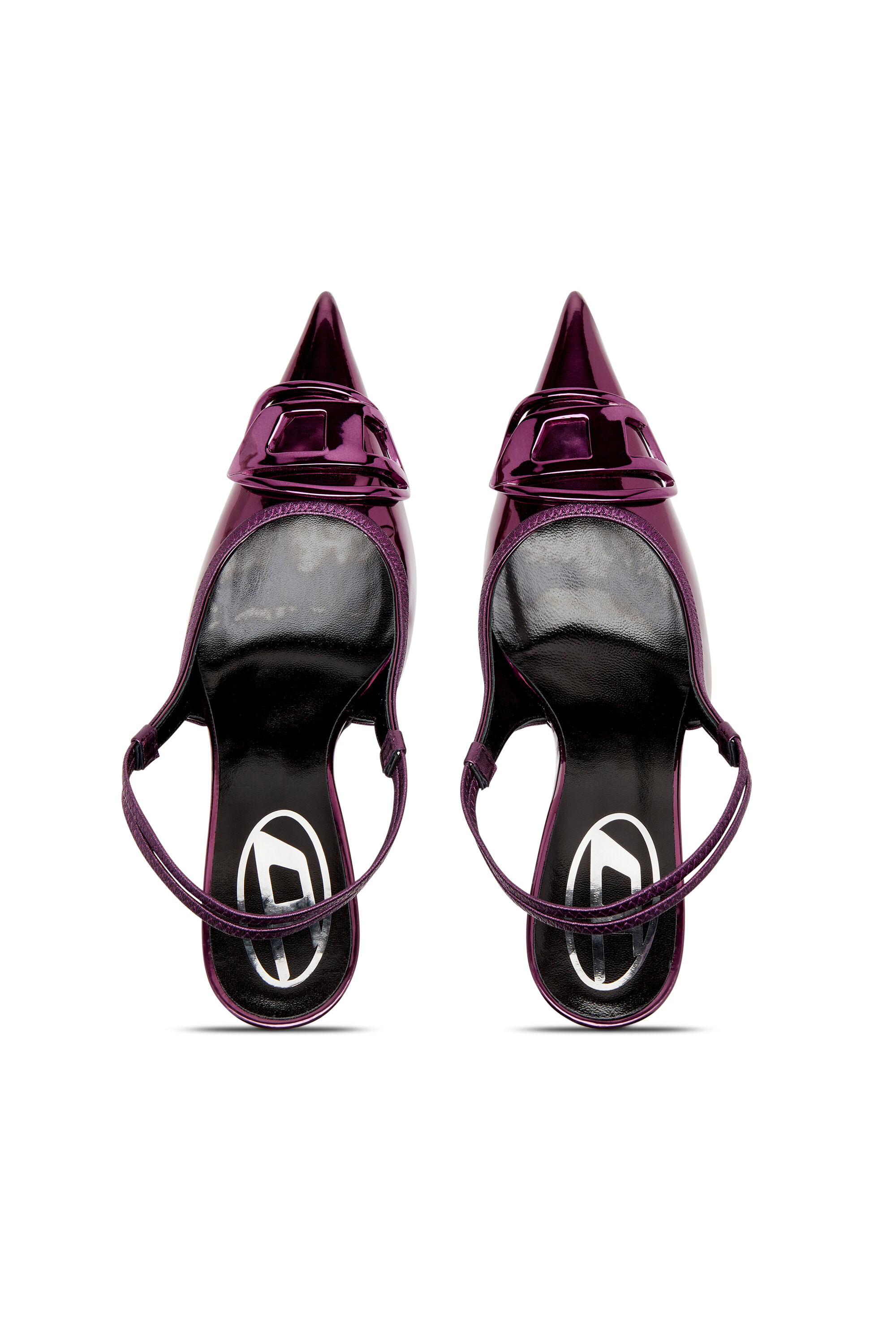 Women's D-Venus-Slingback pumps with mirror finish | Violet