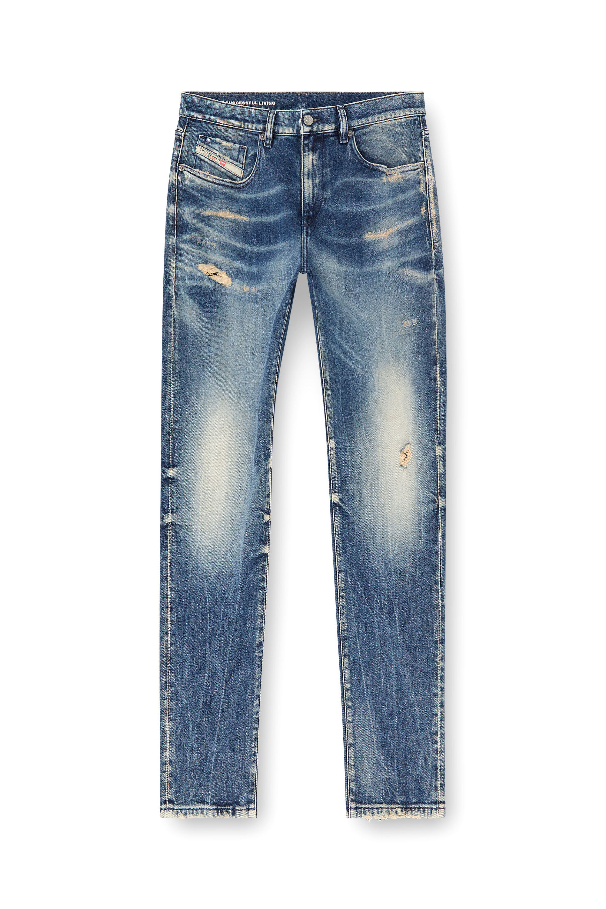 Diesel - Man's Slim Jeans 2019 D-Strukt 007Y6, Dark Blue - 2