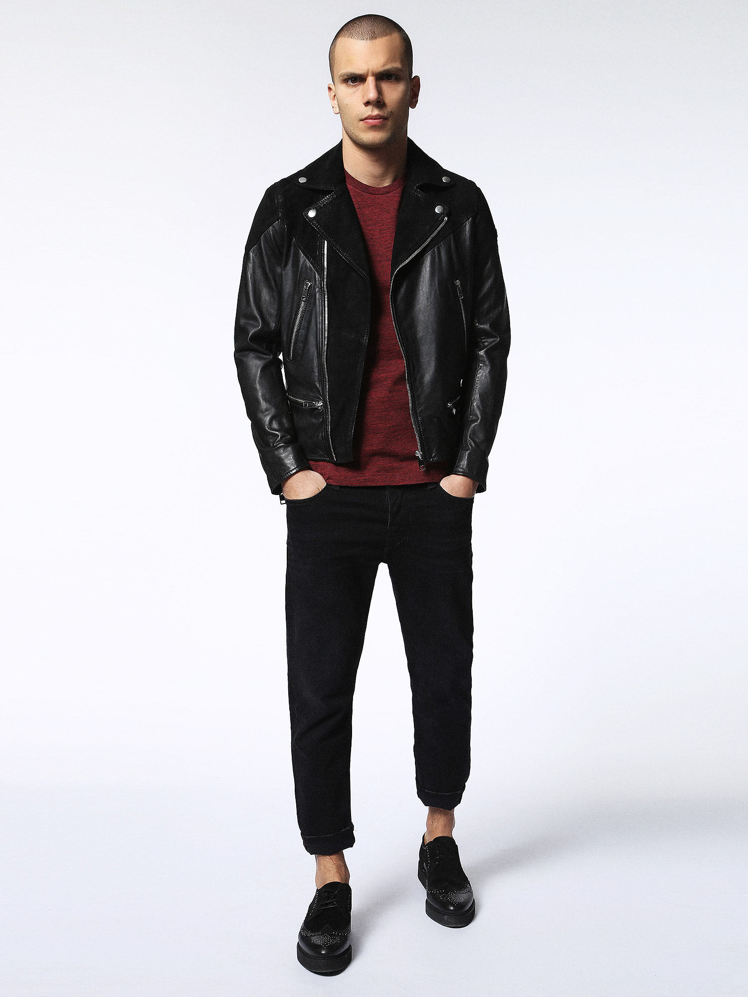00SN1L0GAOB T-Shirts Man T-SIRIO by Diesel Burgundy 00SN1L0GAOB T-Shirts Man T-SIRIO by Diesel Burgundy