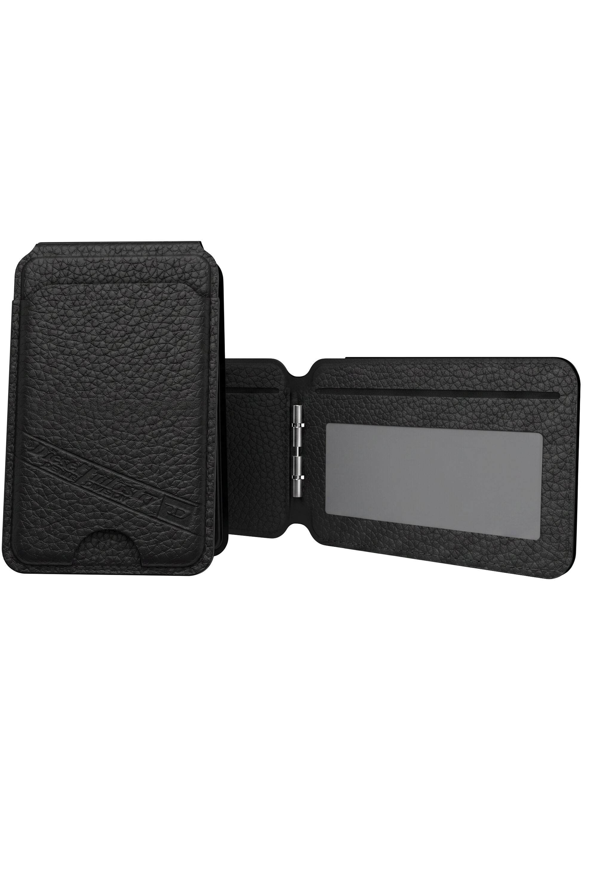 Diesel - 60649 CARD HOLDER, Unisex's Flag D MagSafe card holder in Black - 5