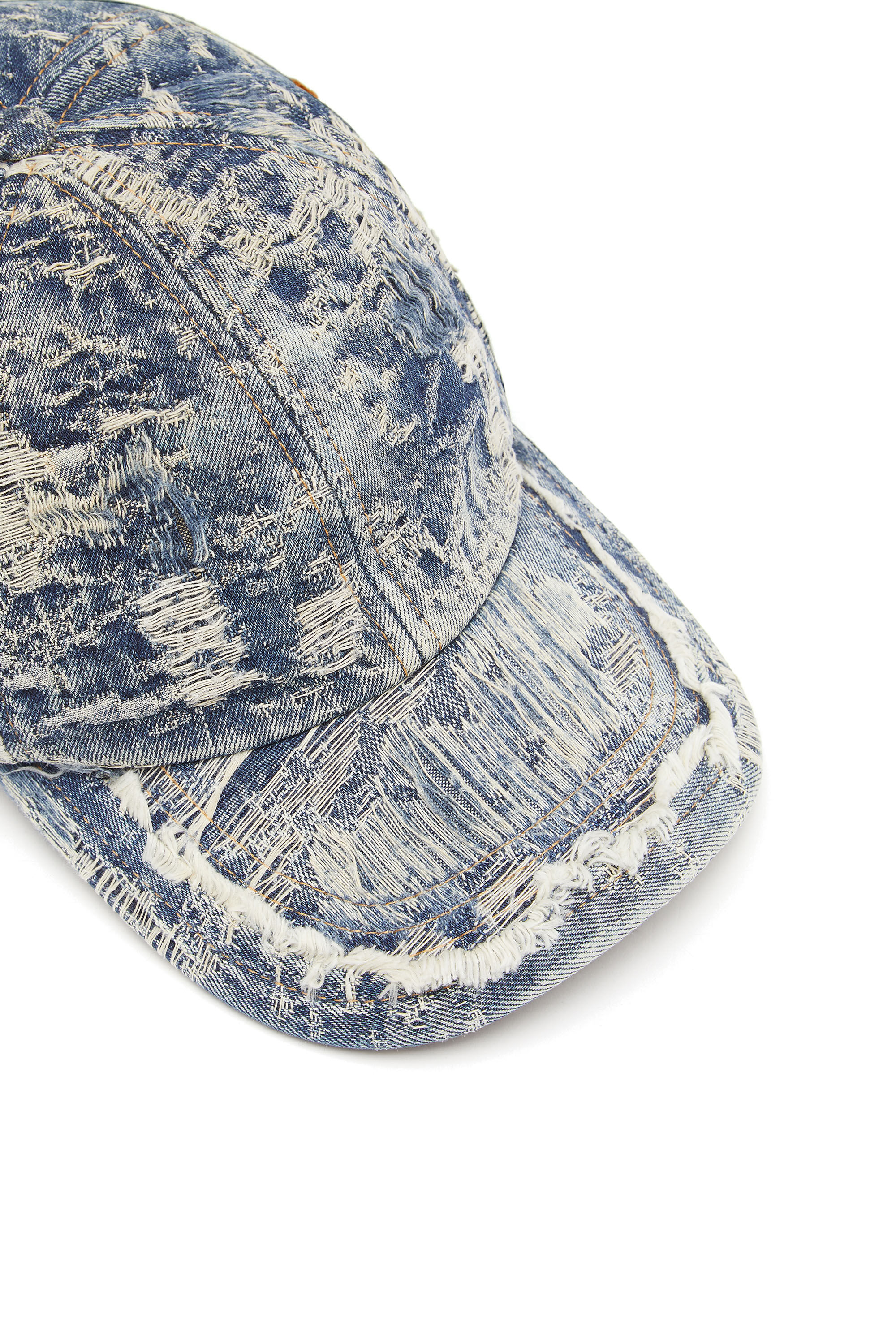 Distressed denim baseball cap new arrivals