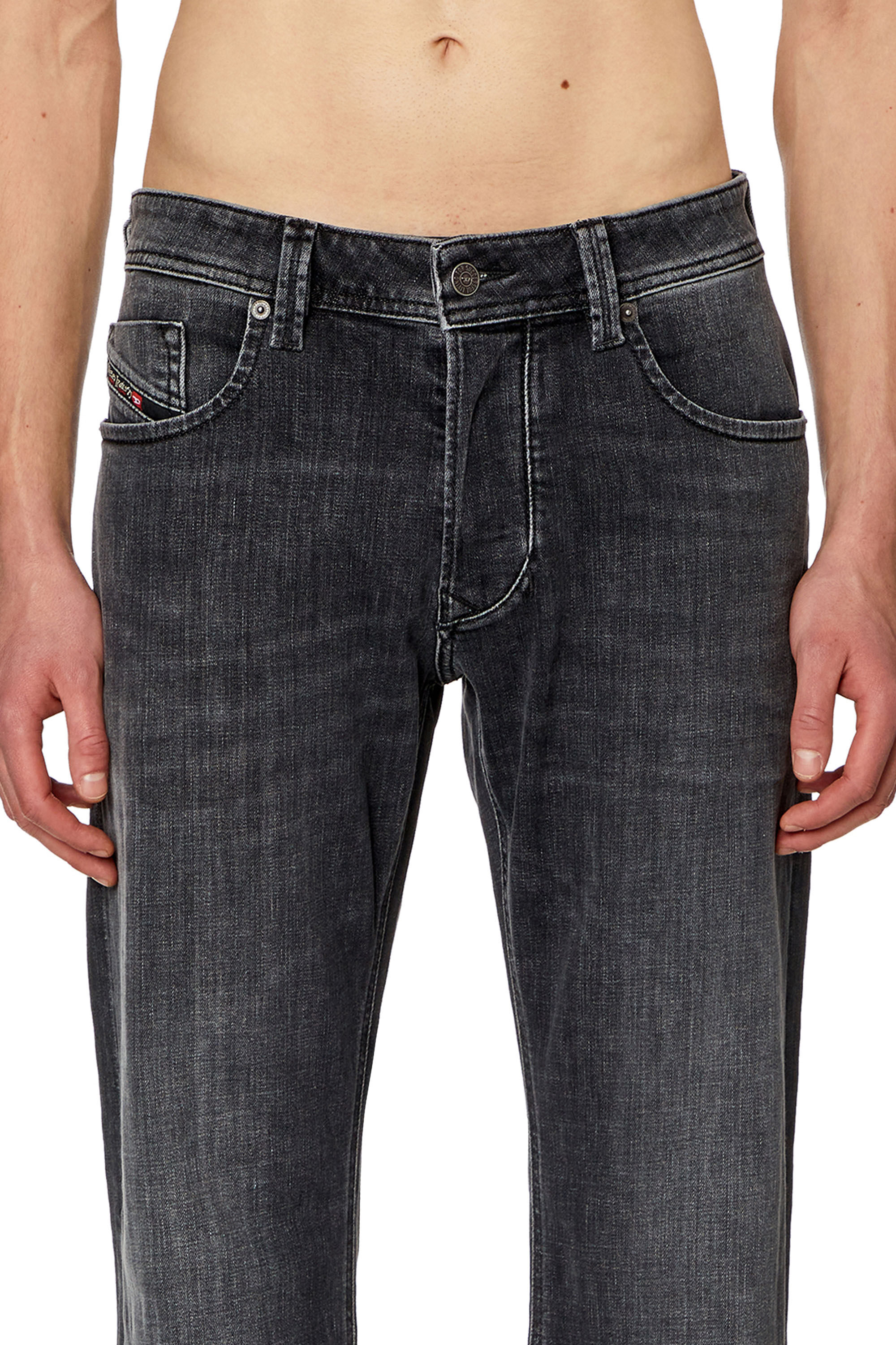 Men's Regular Jeans | Black/Dark grey | Diesel 1985 Larkee