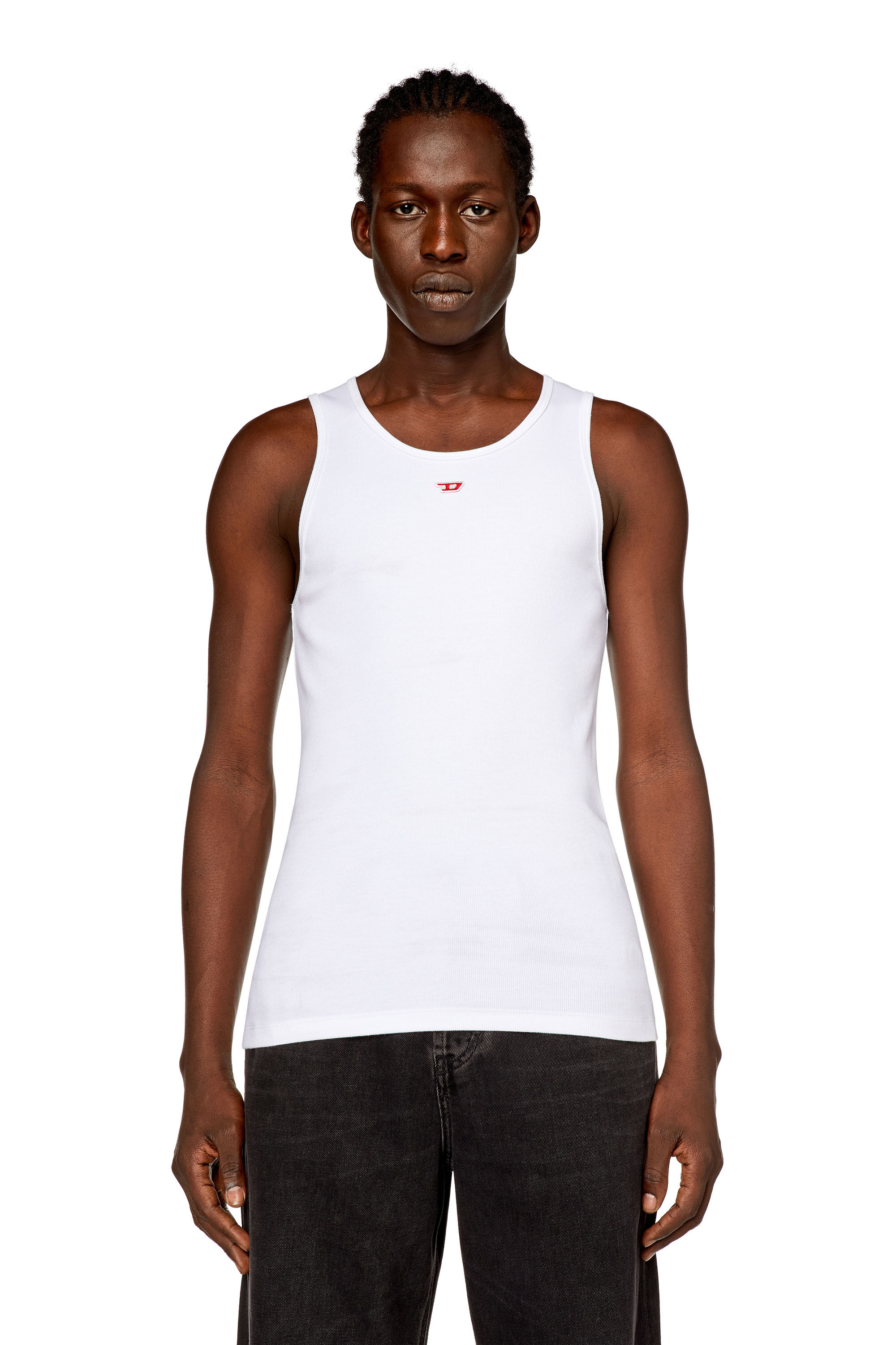 T LIFTY D Man Tank top with mini D logo patch Diesel