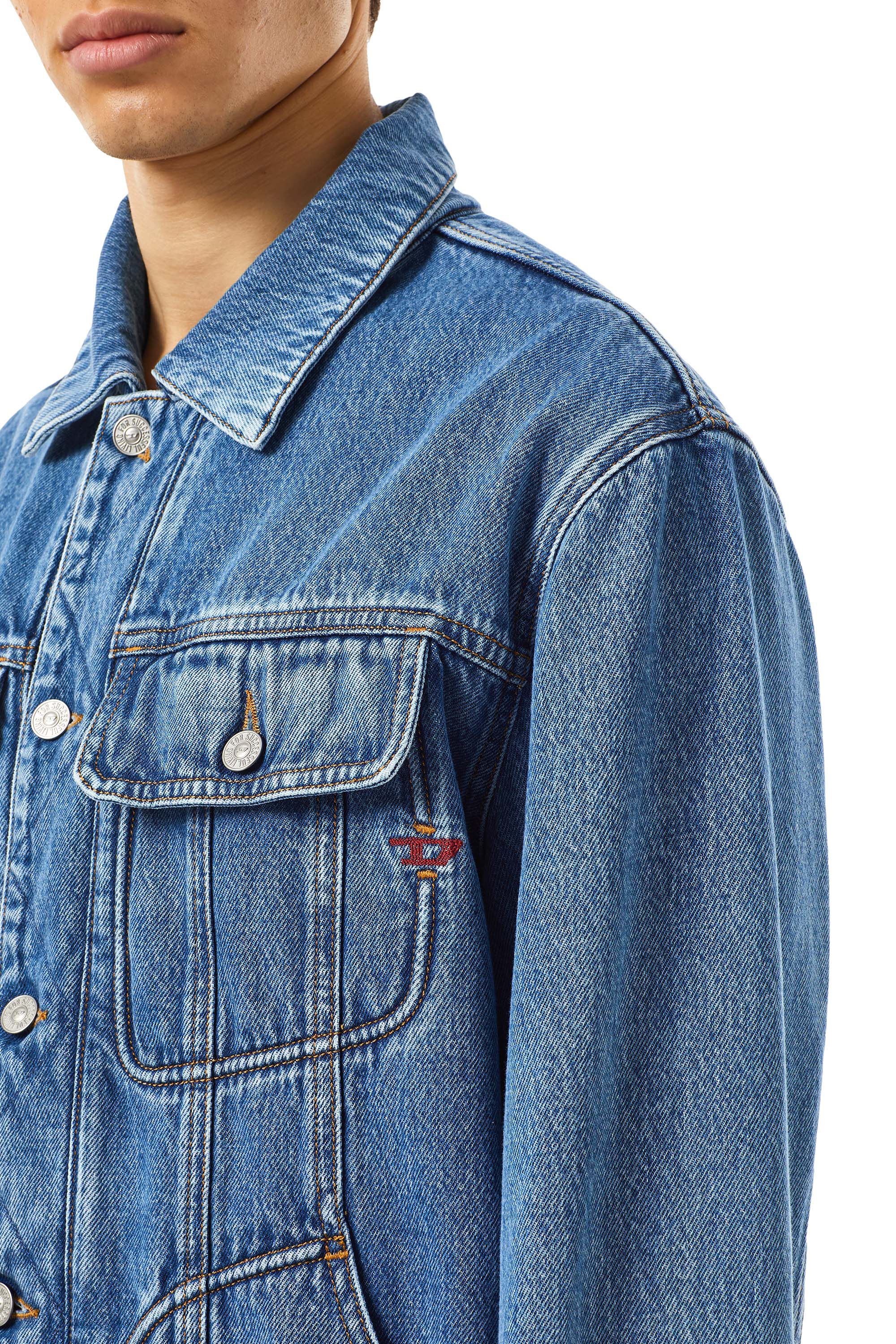 Diesel - D-RILEY TRUCKER JACKET, Medium blue - Image 5