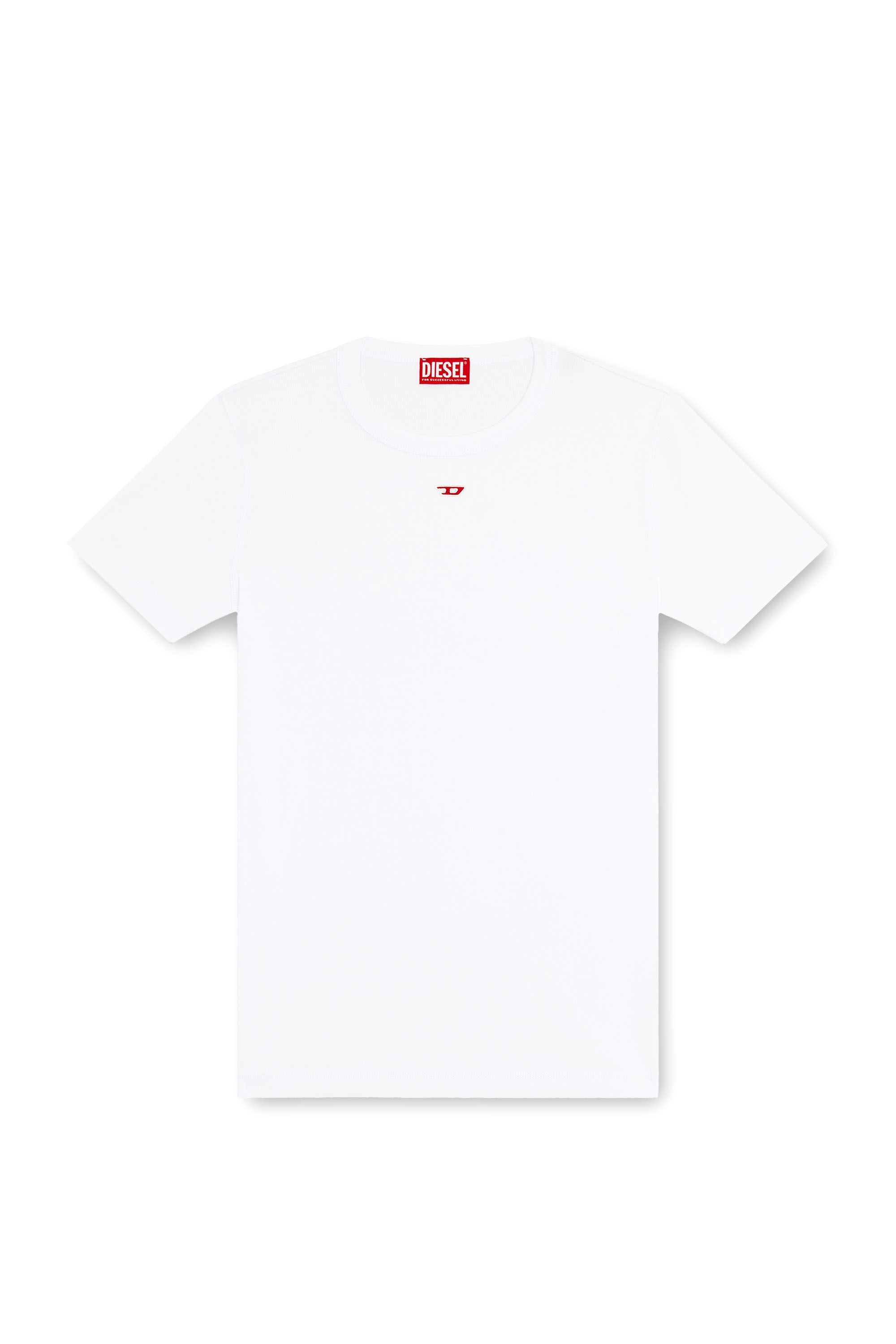 DIESEL Tシャツ Men's T-shirt with D patch | White | Diesel