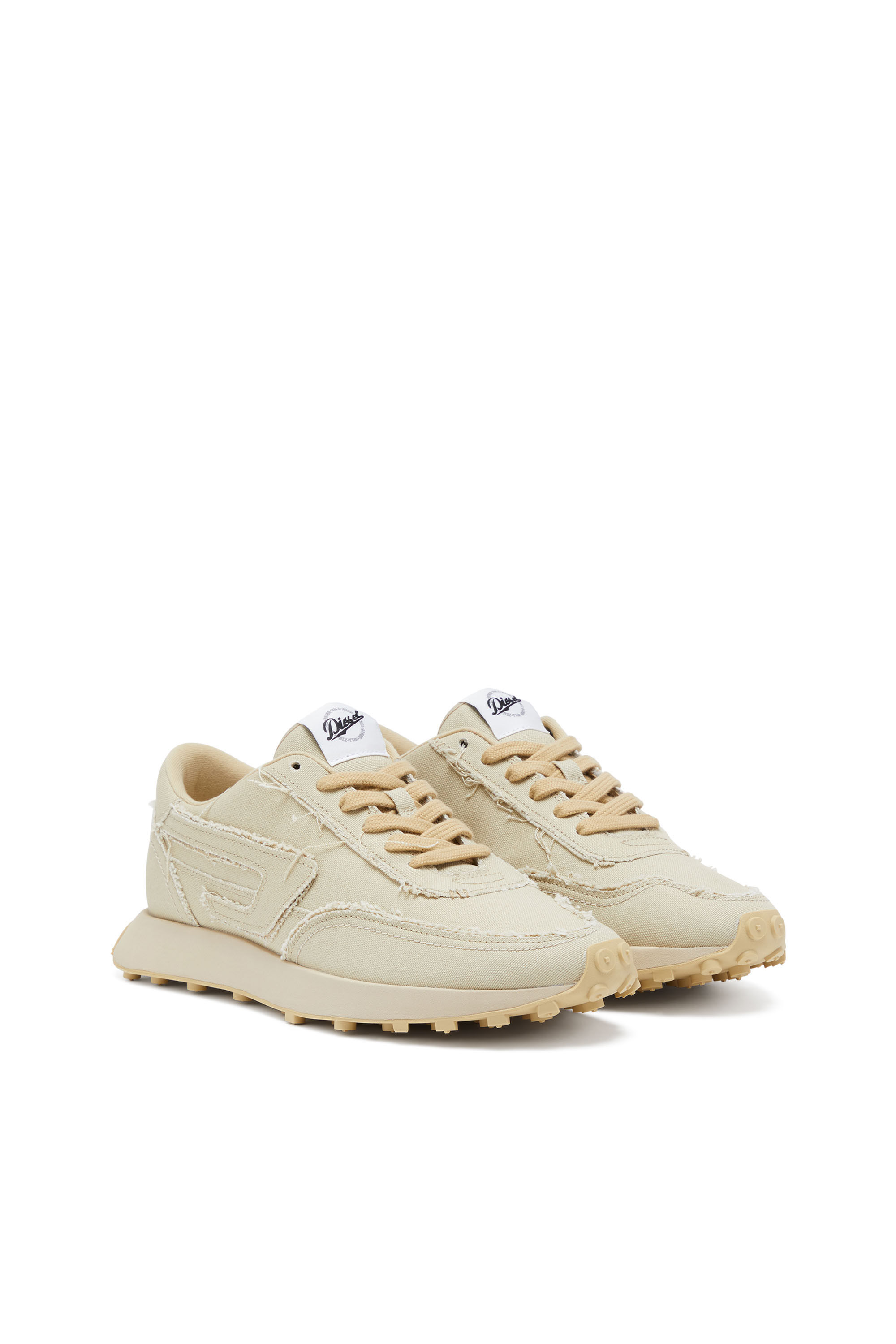 Women s S Racer Lc W Canvas sneakers with frayed edges S RACER