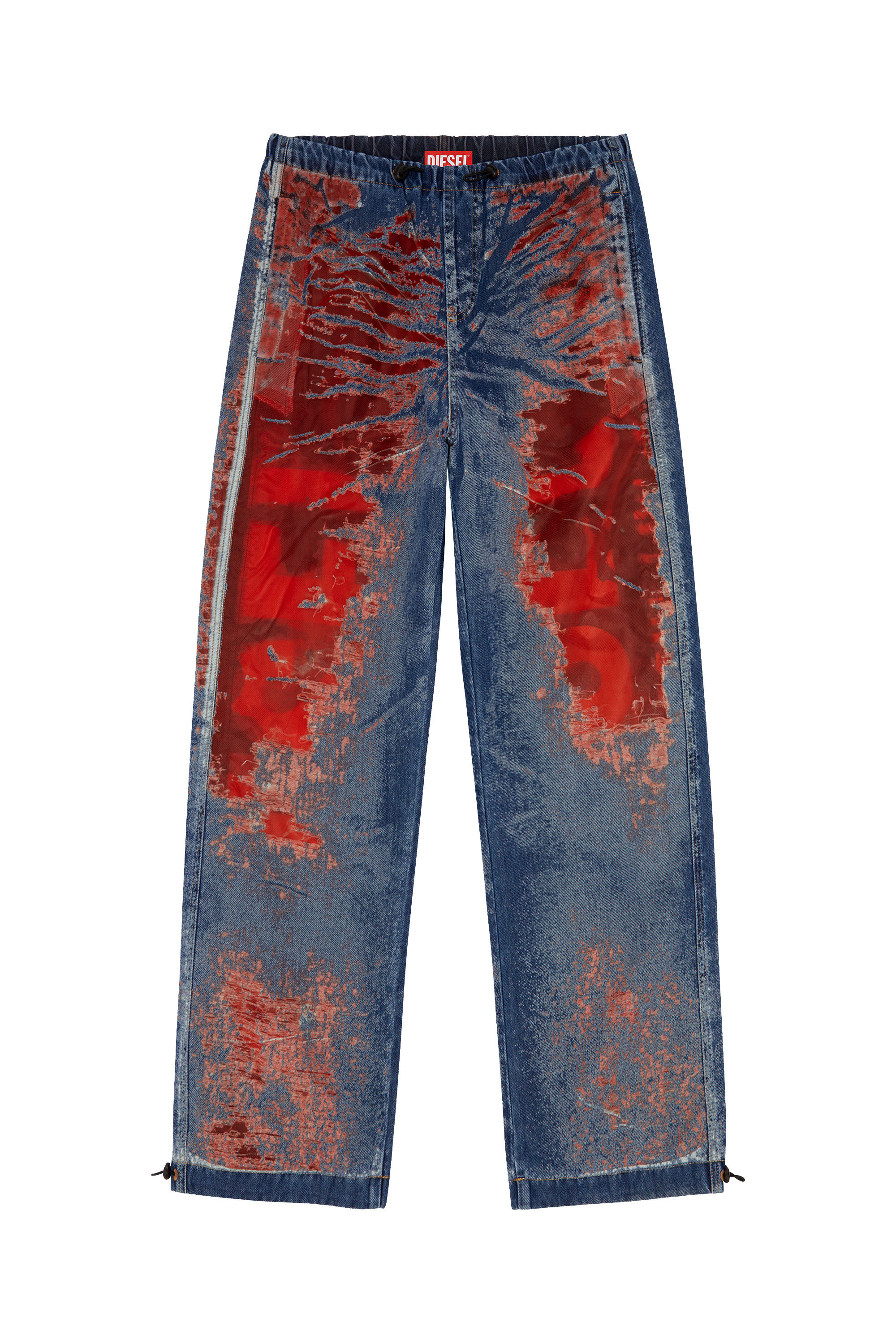 Men s Straight Jeans Medium blue Diesel D Martial