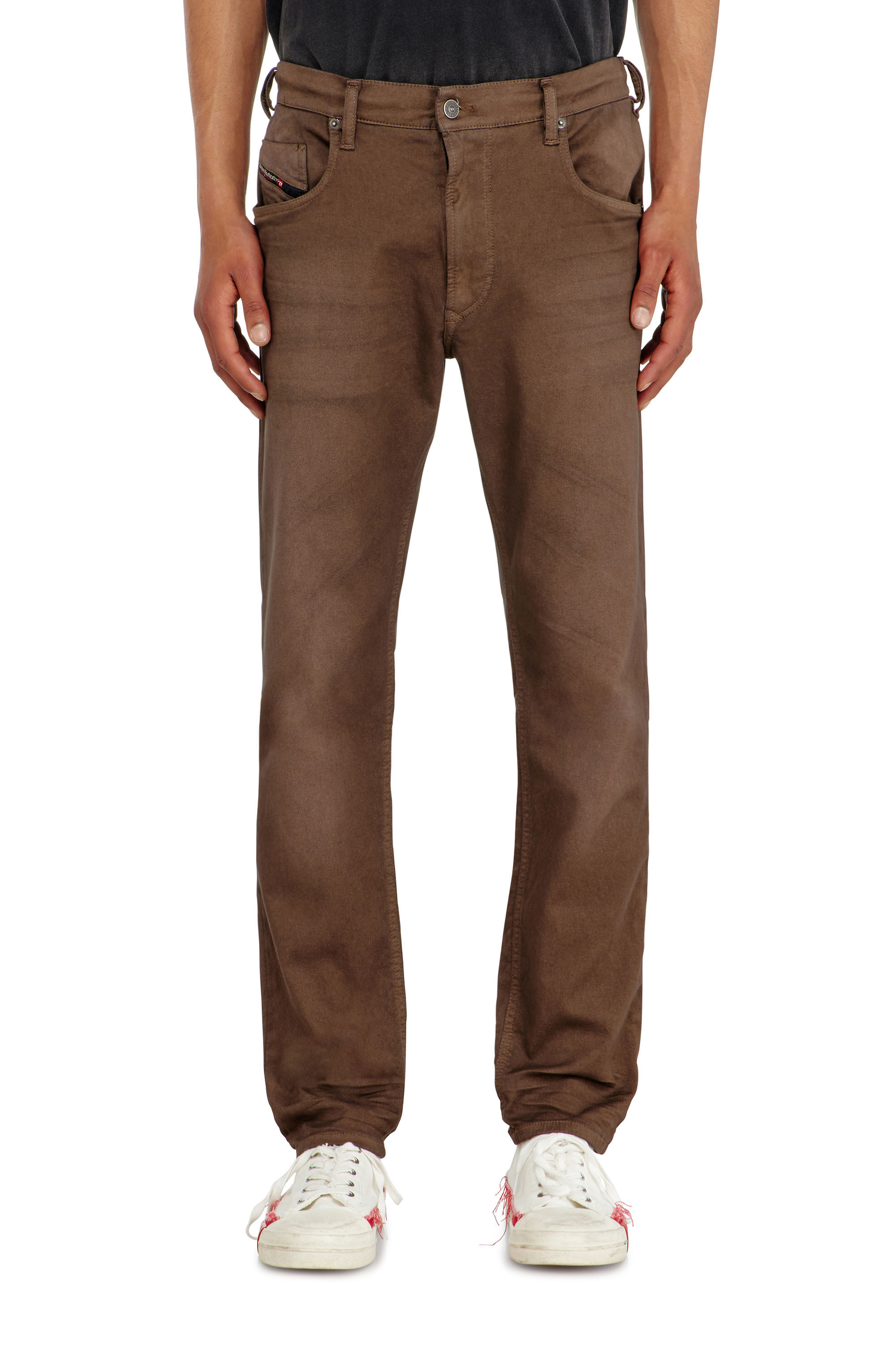 Men's Regular Jeans | Brown | Diesel 2032 D-Krooley-BW Joggjeans®