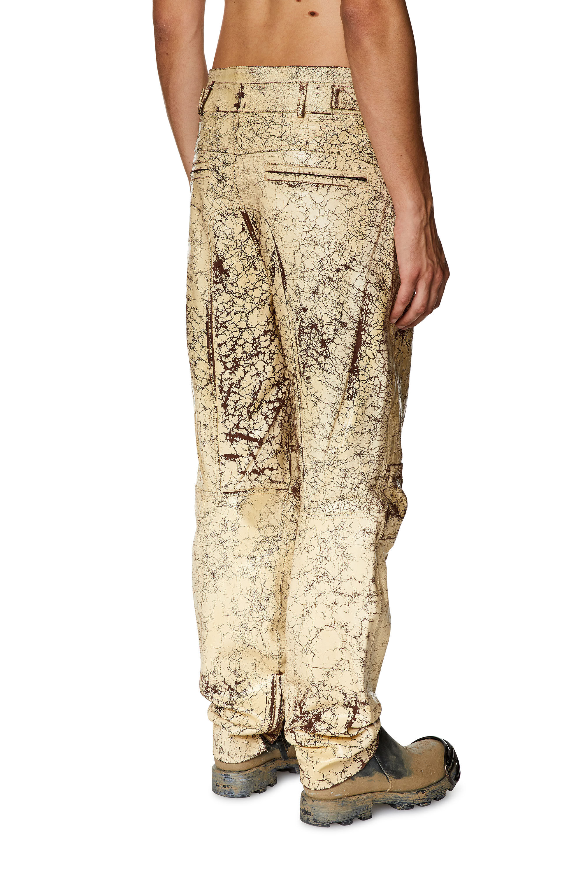 Diesel mens leather pants top