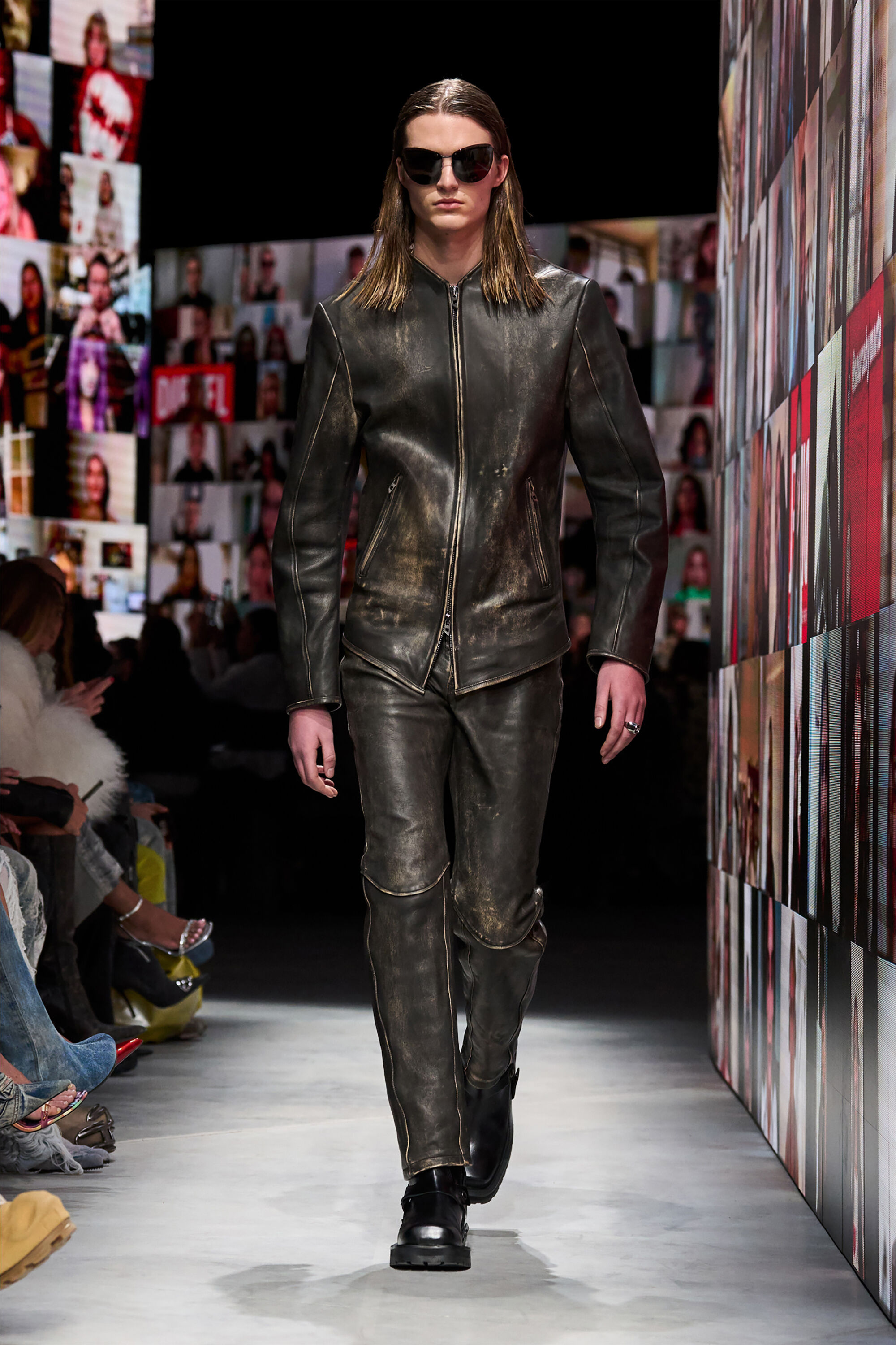 Diesel lambskin leather jacket sale