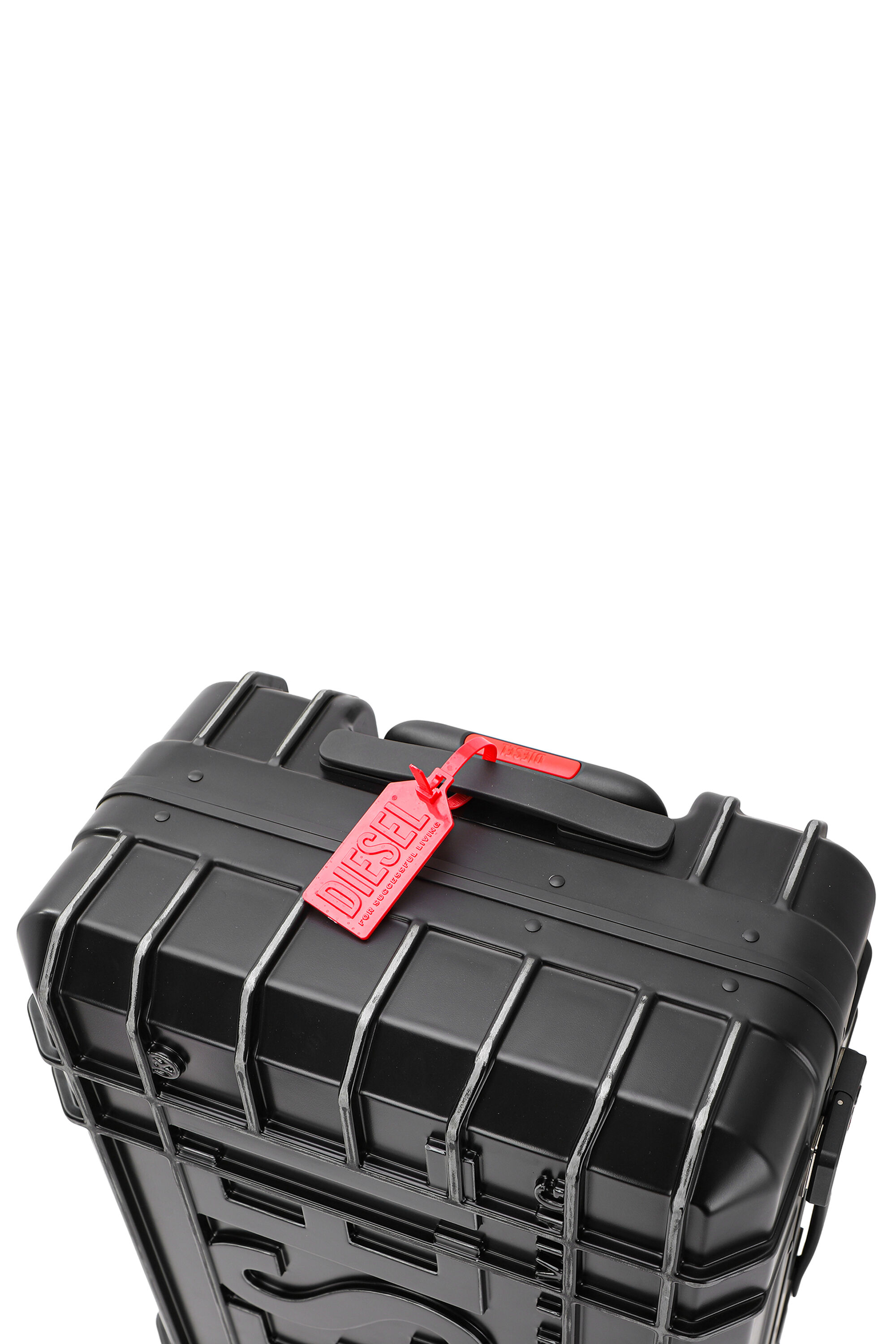 Diesel - DIESEL PC STRONG IMAGE TROLLEY- DSL003, Unisex's Rugged carry‑on suitcase 24" in Black - 6
