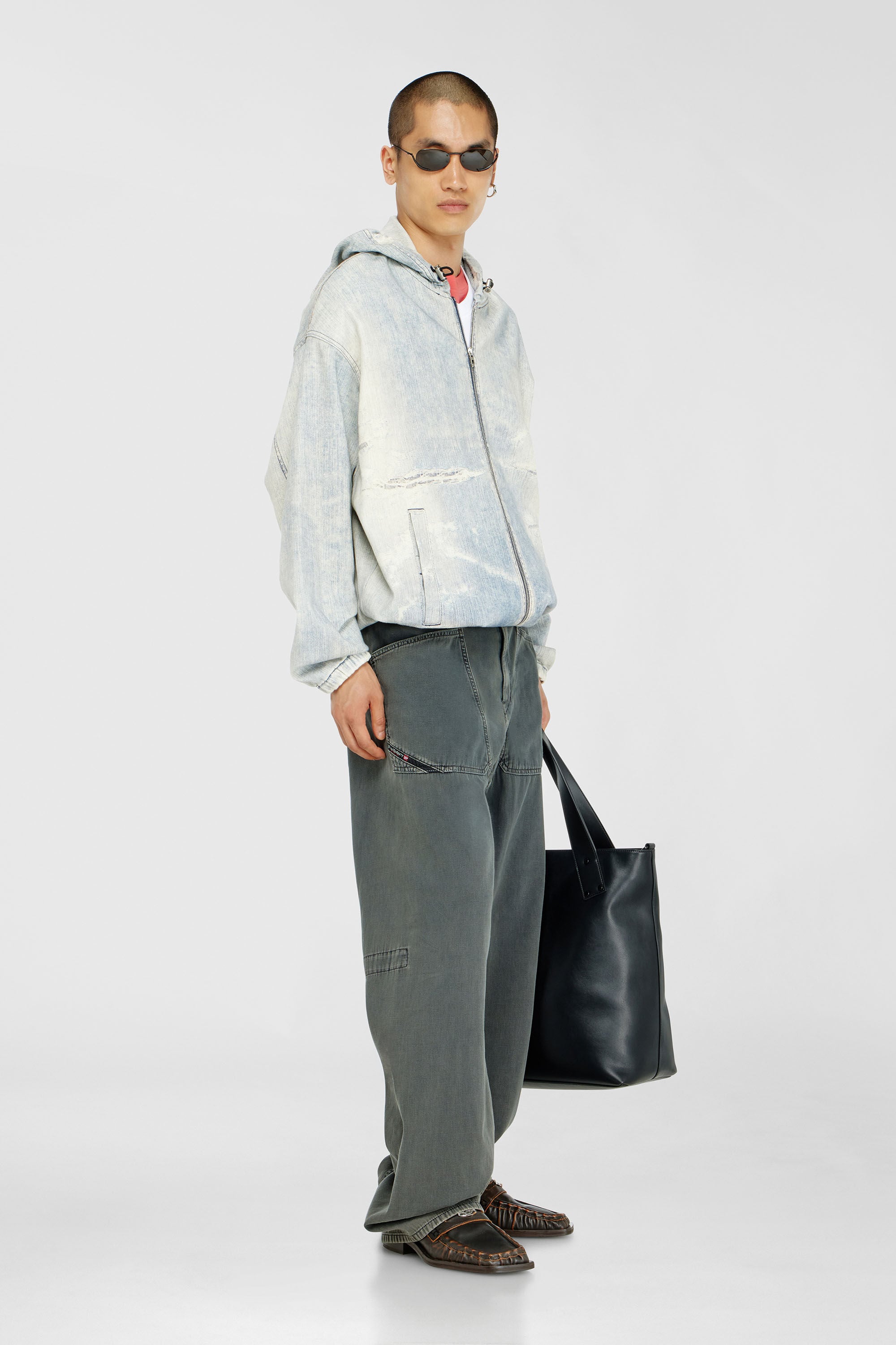 Diesel - Man's Relaxed Jeans D-Zeta 068WR, Grey - 1
