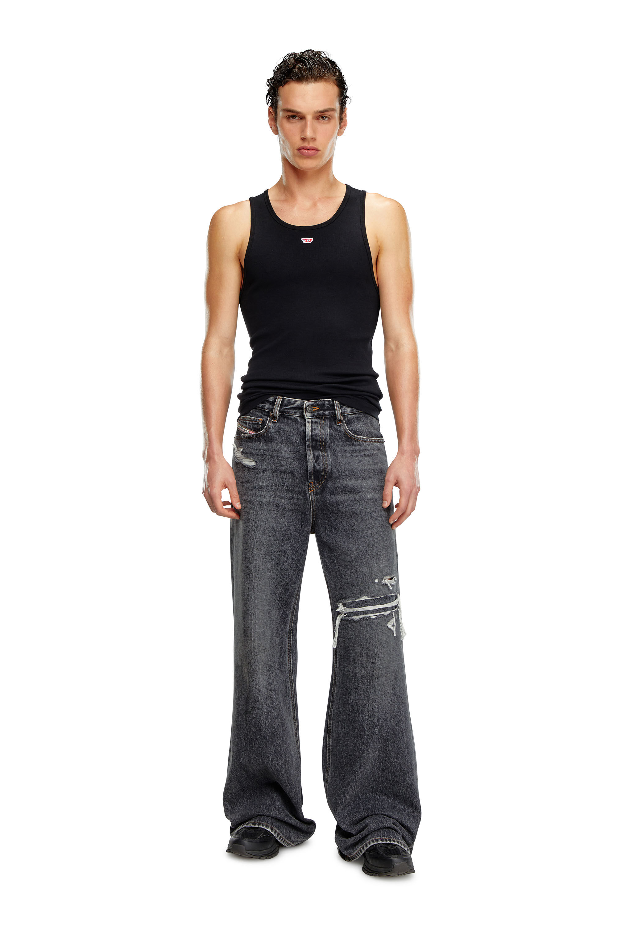 某メーカー Relaxed Woman: D-Sire 1996 Black/Dark Diesel | Jeans Baggy grey パンツ