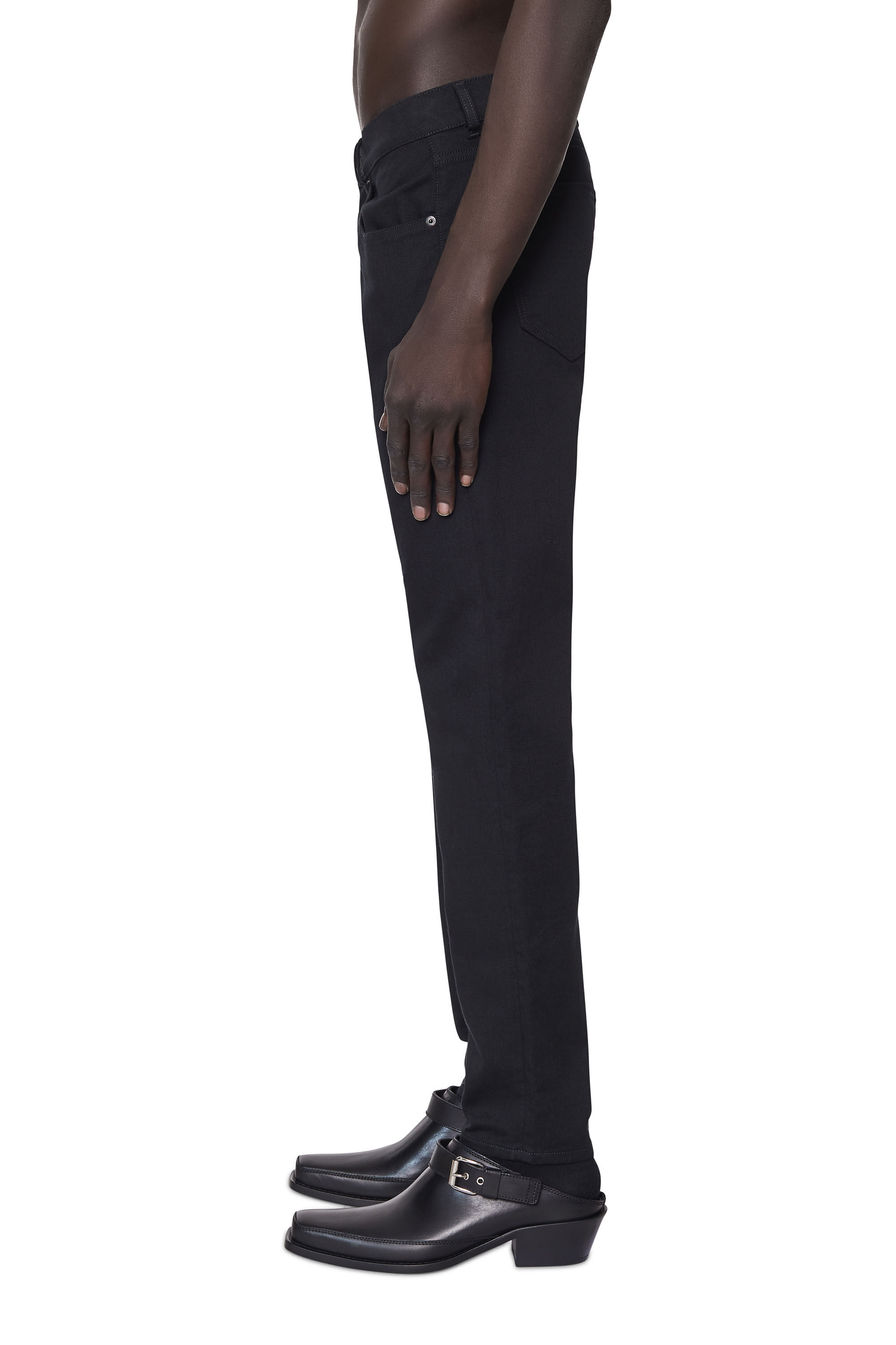 2019 D STRUKT Man Black Slim fit Jeans stretch denim Diesel