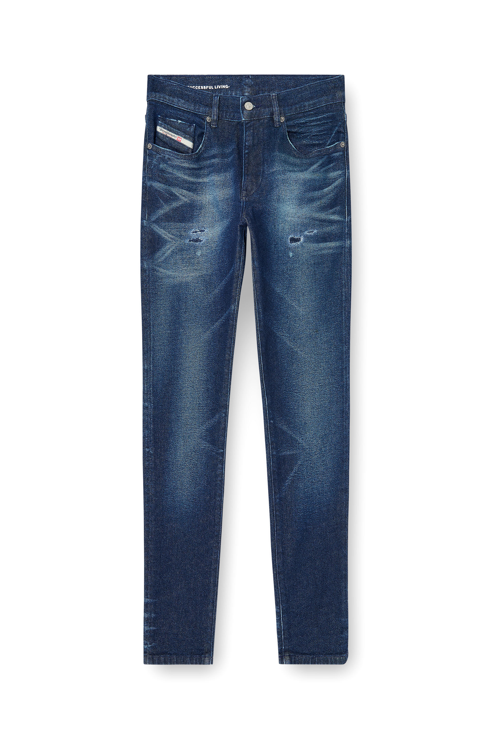 Diesel - Man's Slim Jeans 2019 D-Strukt 0KBBU, Dark Blue - 6