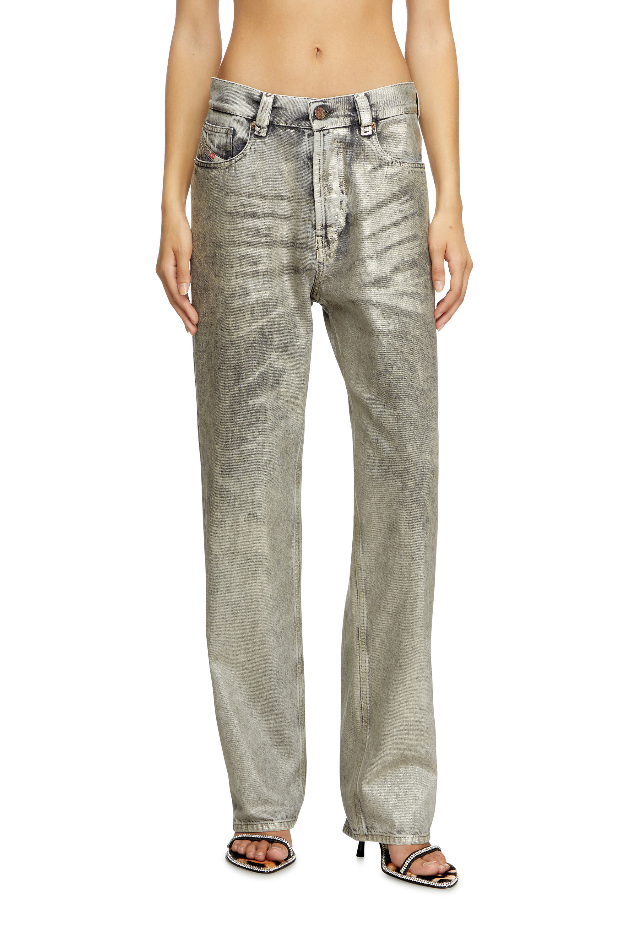 Women's Regular Jeans | Light Grey | Diesel 1988 D-Ark