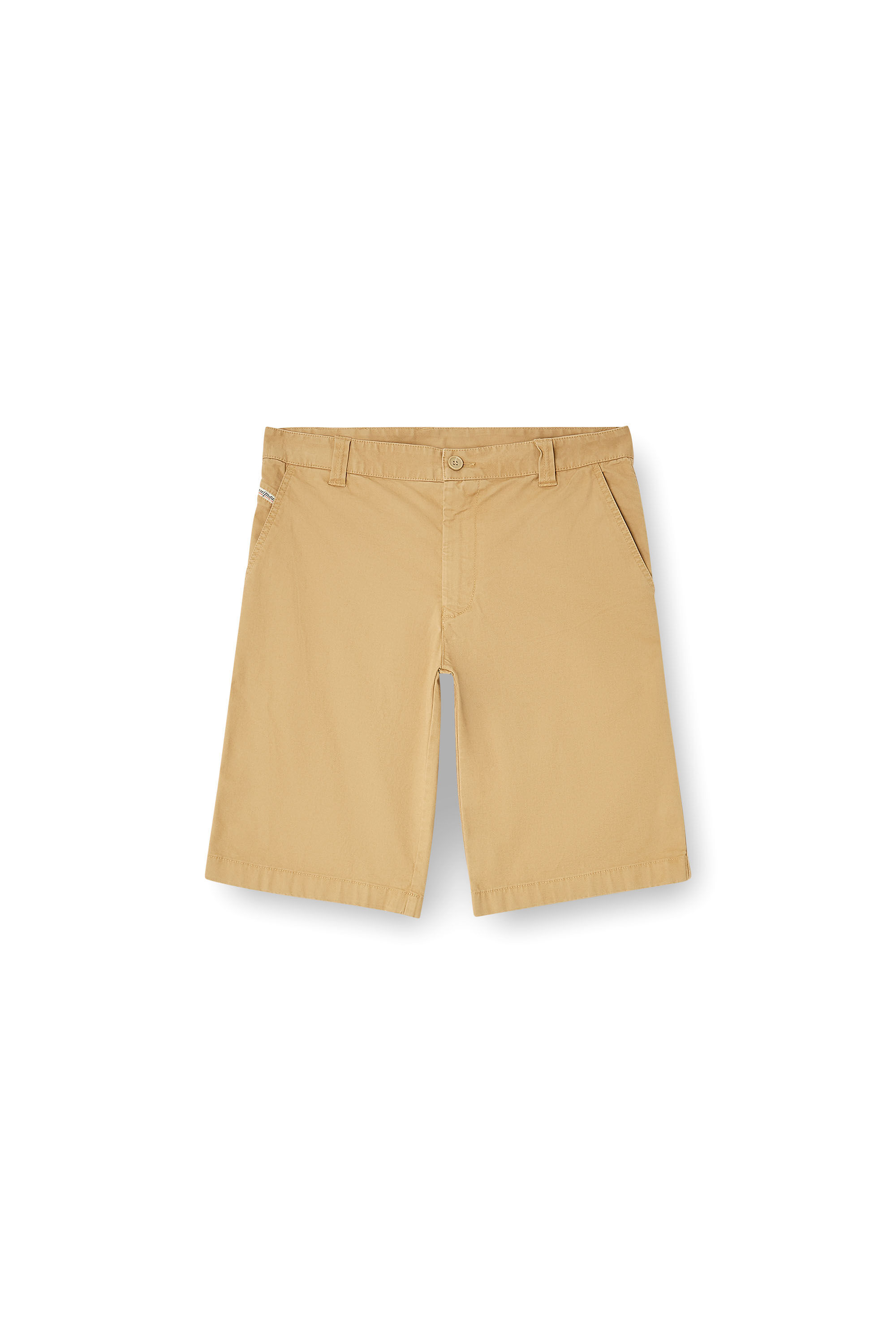Diesel - P-DEFINE-SHORT-EPCH, Man's Stonewash cotton shorts in Beige - 2