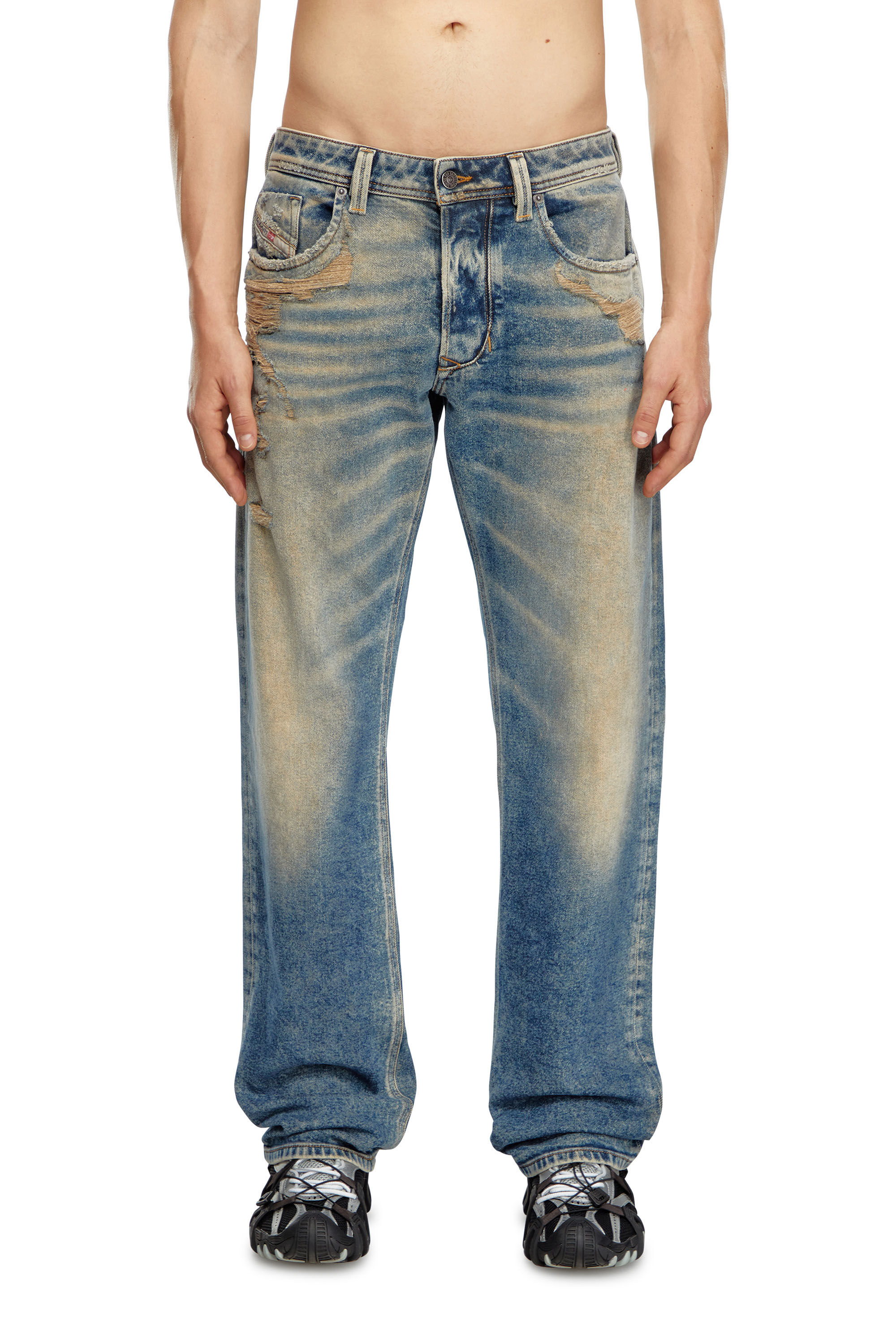Diesel - Man's Regular Jeans 1985 Larkee 09K32, Medium blue - 3