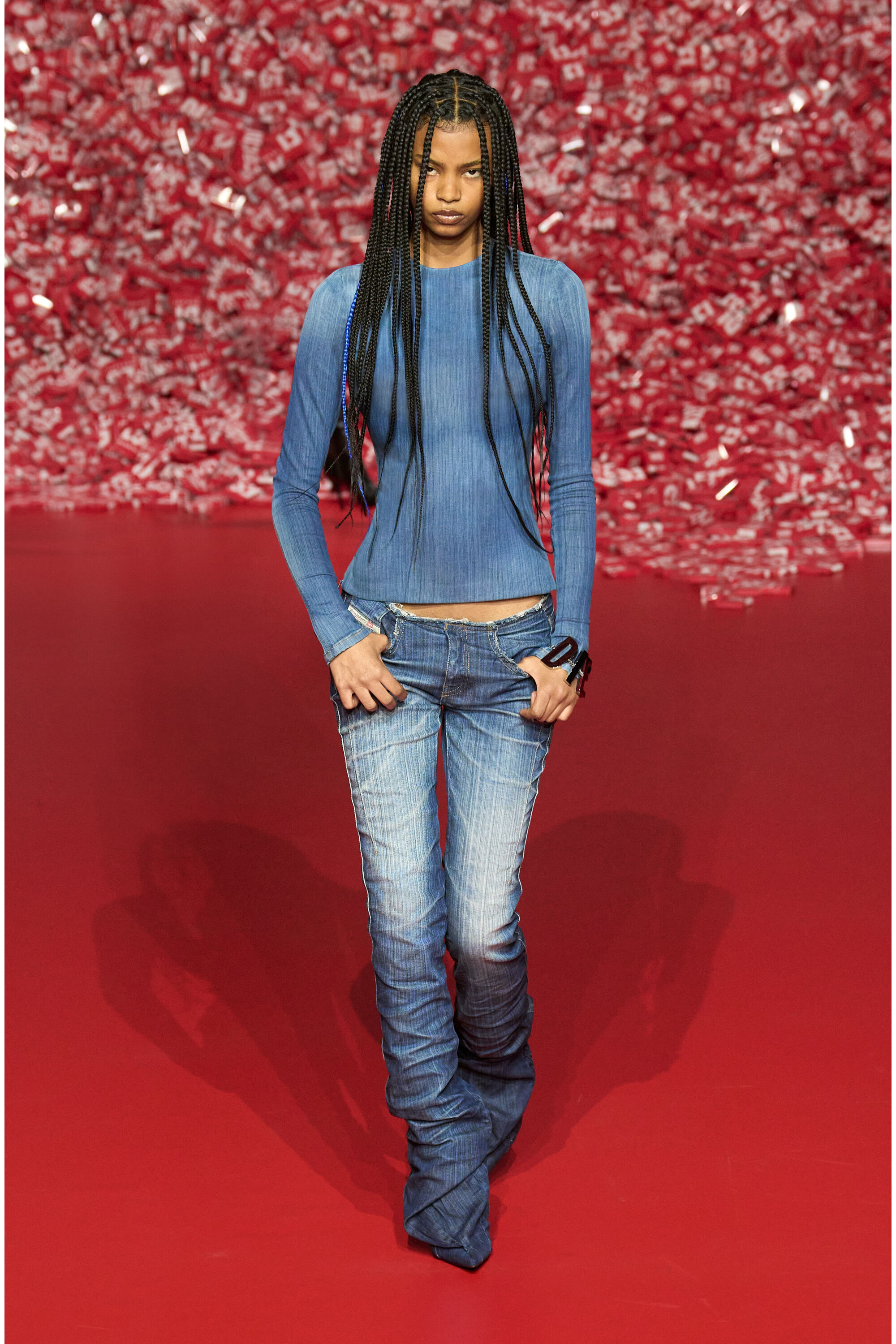 Women s Bootcut Jeans Dark blue Diesel De Bootcutboot