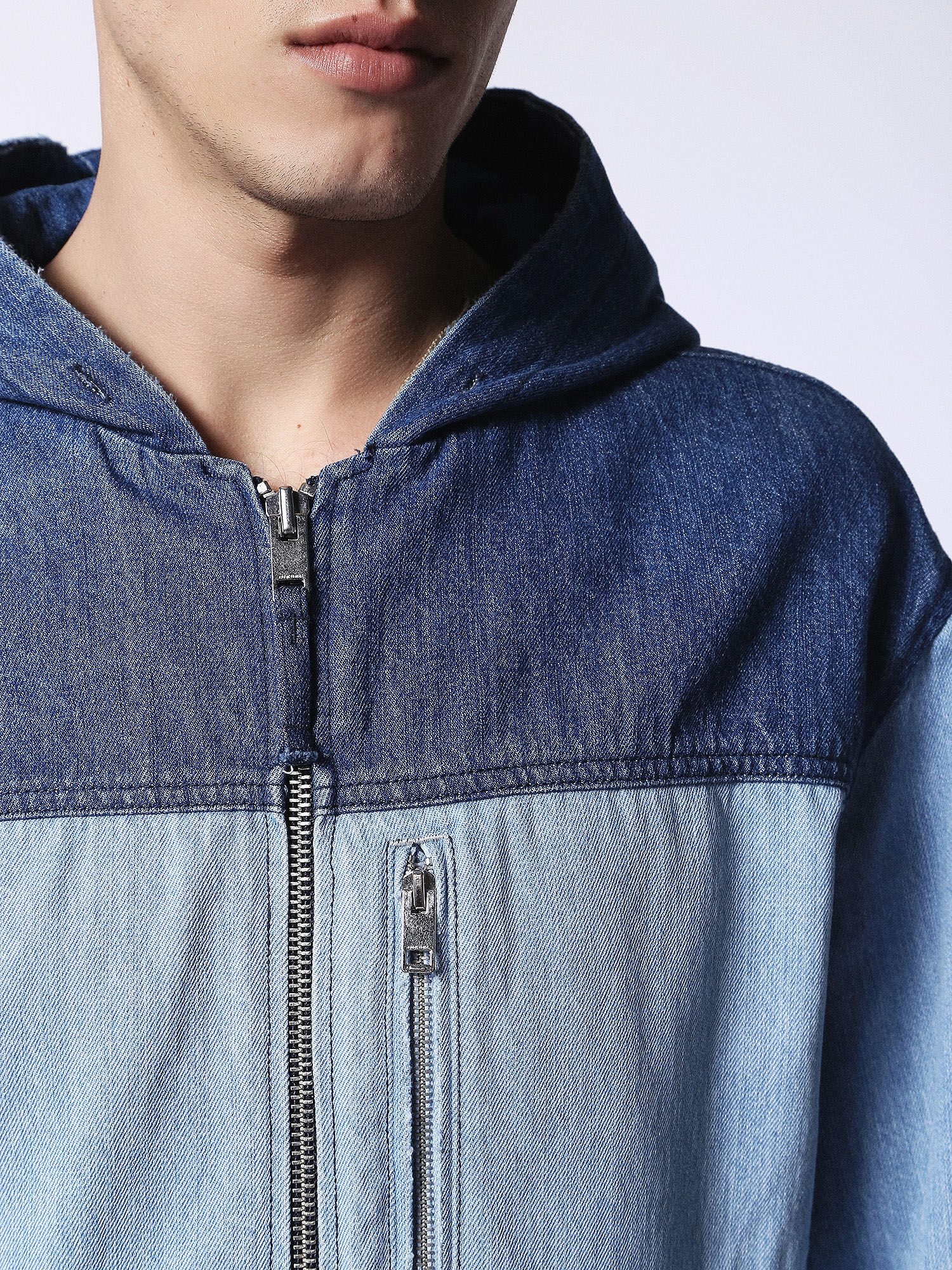 00SX250PAPG Jackets Man D-OLAF by Diesel Blue jeans 00SX250PAPG Jackets Man D-OLAF by Diesel Blue jeans
