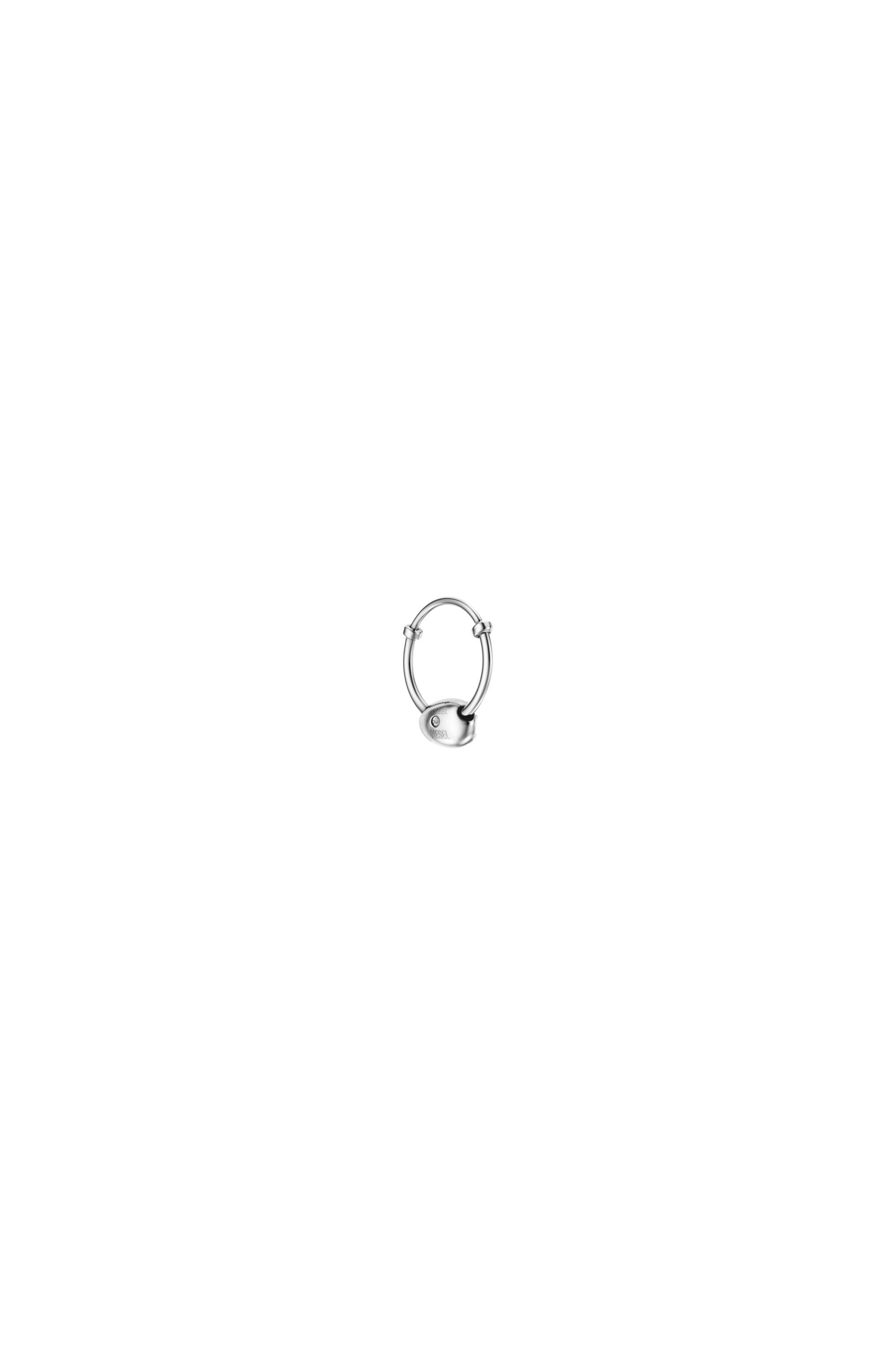 Diesel - DX1703040 JEWELLERY, Unisex's Stainless steel hoop earring in Silver - 2