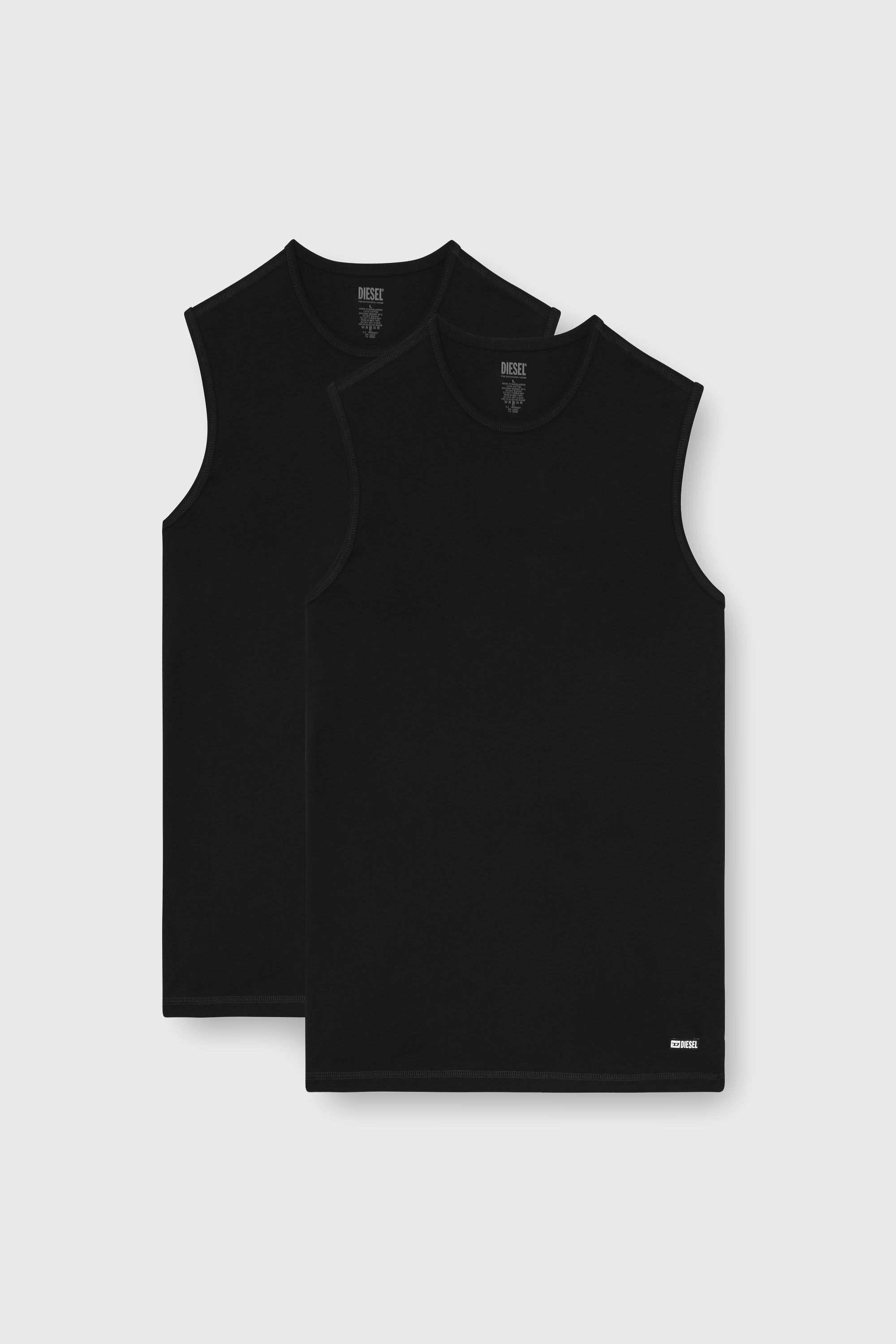 Diesel - TIM-UTLT-2PACK, Man's Set of two cotton tops in Black - 2
