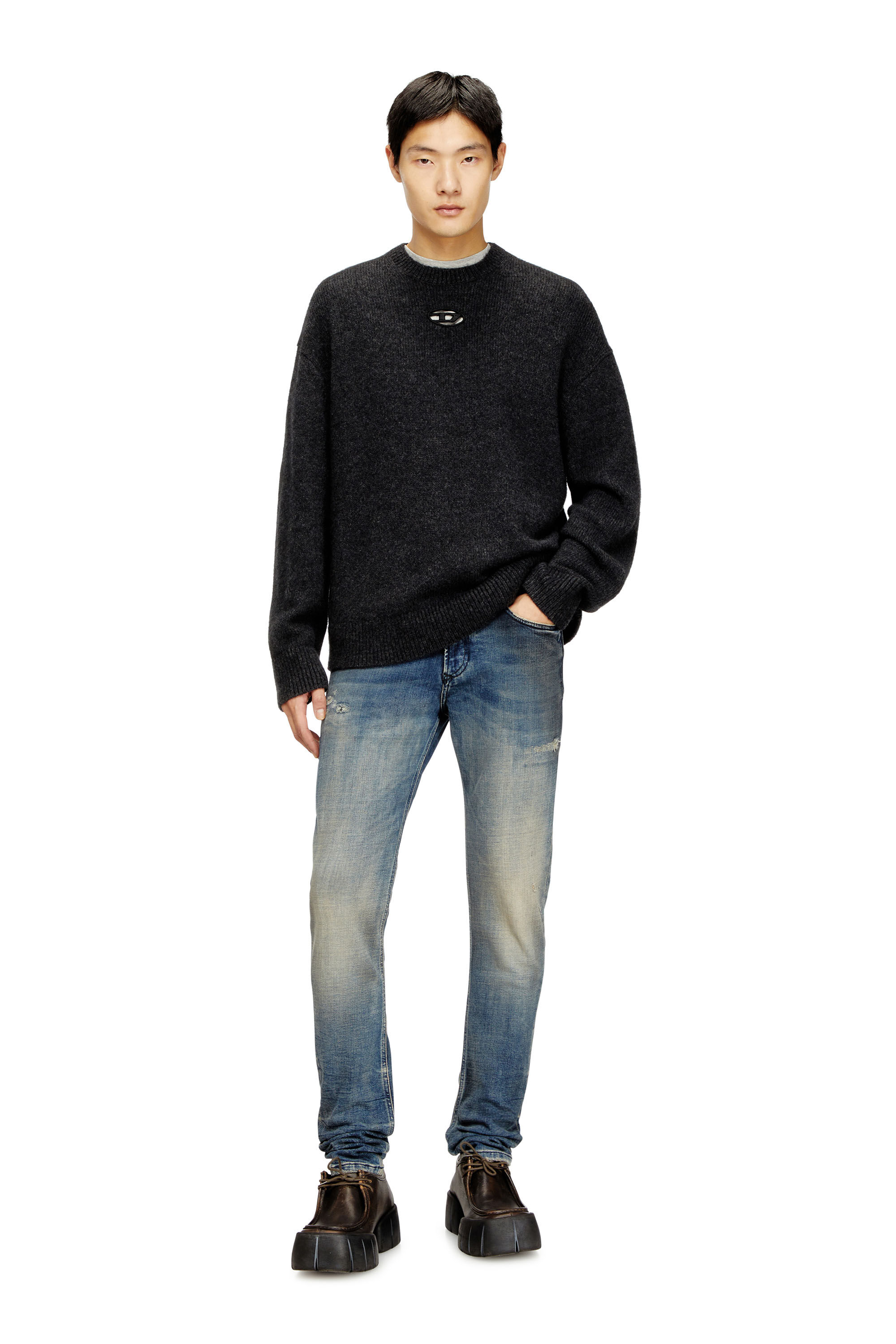Diesel - K-AREESO, Man's Jumper in wool and alpaca blend in null - 1