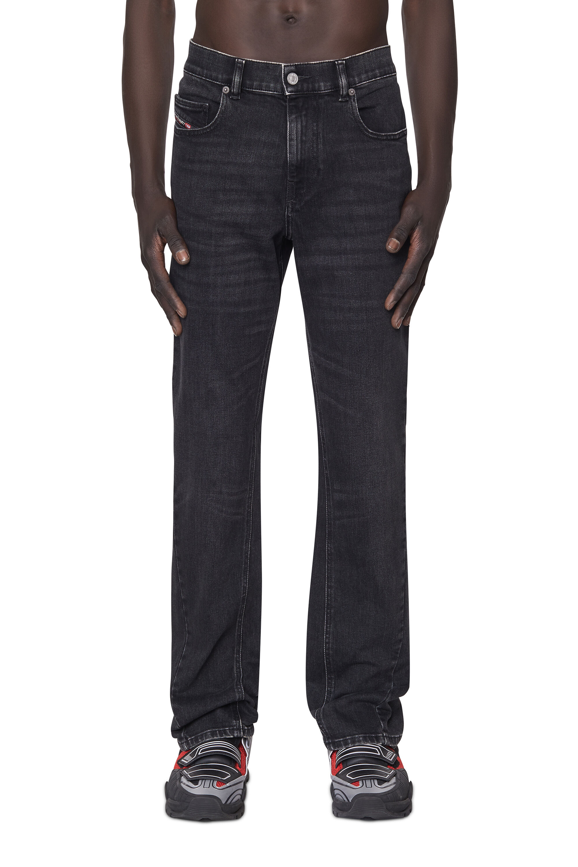Diesel - 2021 D-Vocs 09B83 Bootcut Jeans, Black/Dark grey - Image 2